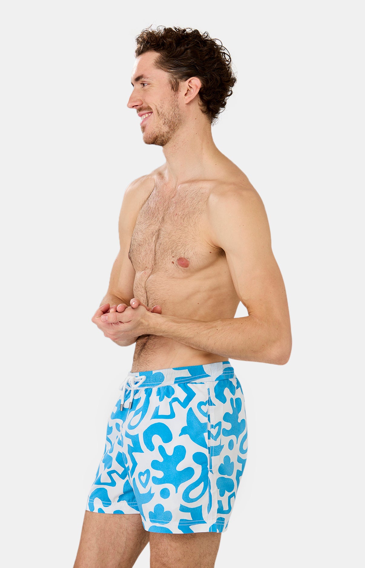 Short de bain Homme Matis Bleu et Blanc 10