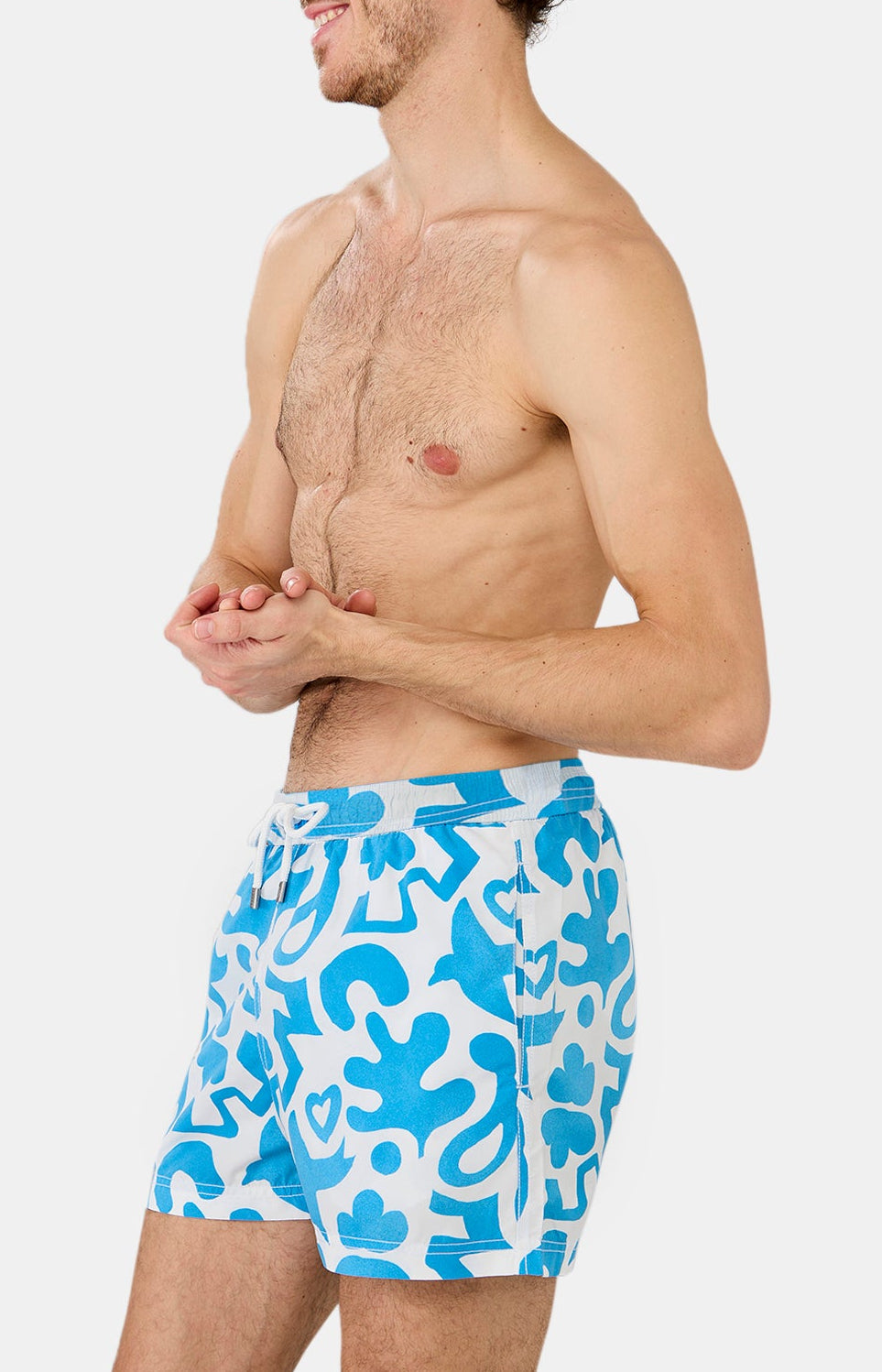 Short de bain Homme Matis Bleu et Blanc 10