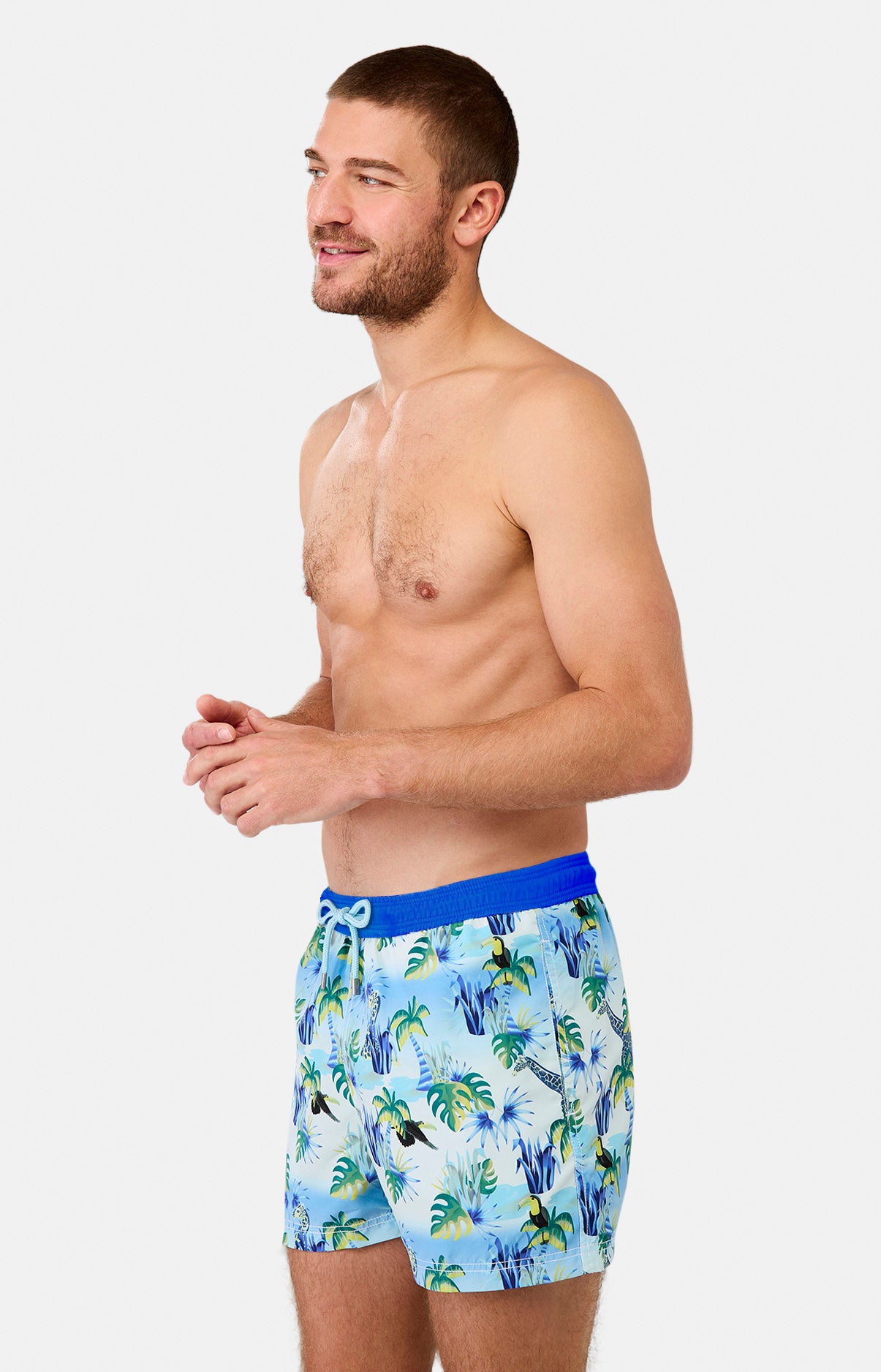 Short de bain Homme Oasif Marine et Bleu 5