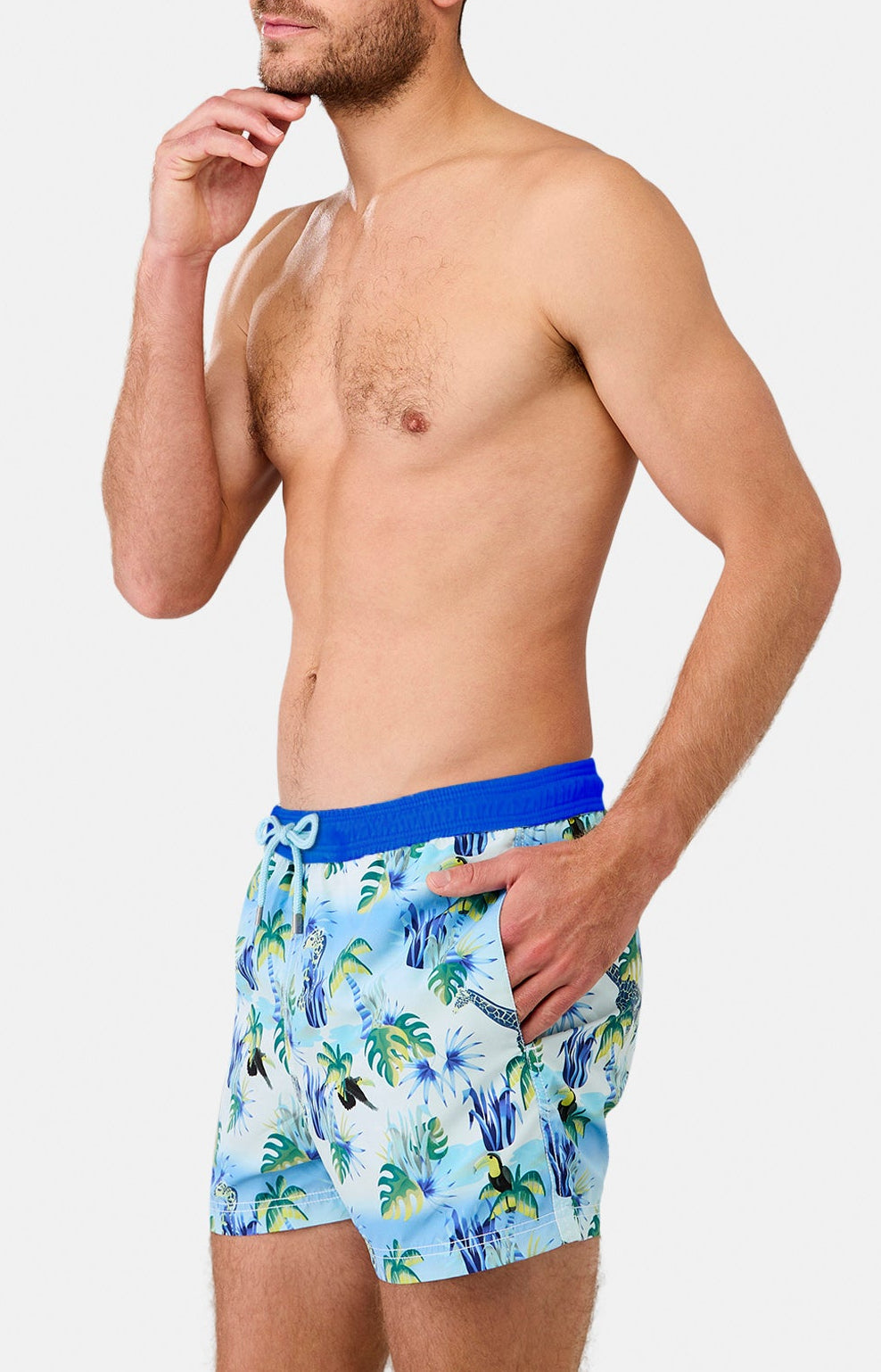 Short de bain Homme Oasif Marine et Bleu 1