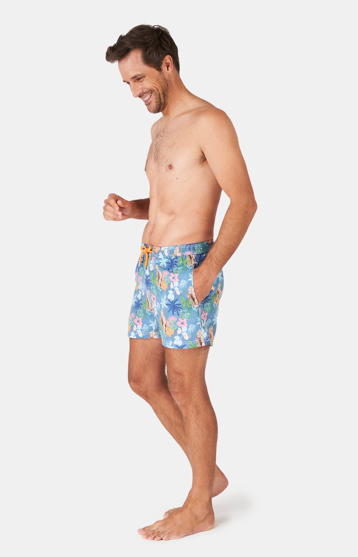 Short de bain Homme Jungle Bleu 11