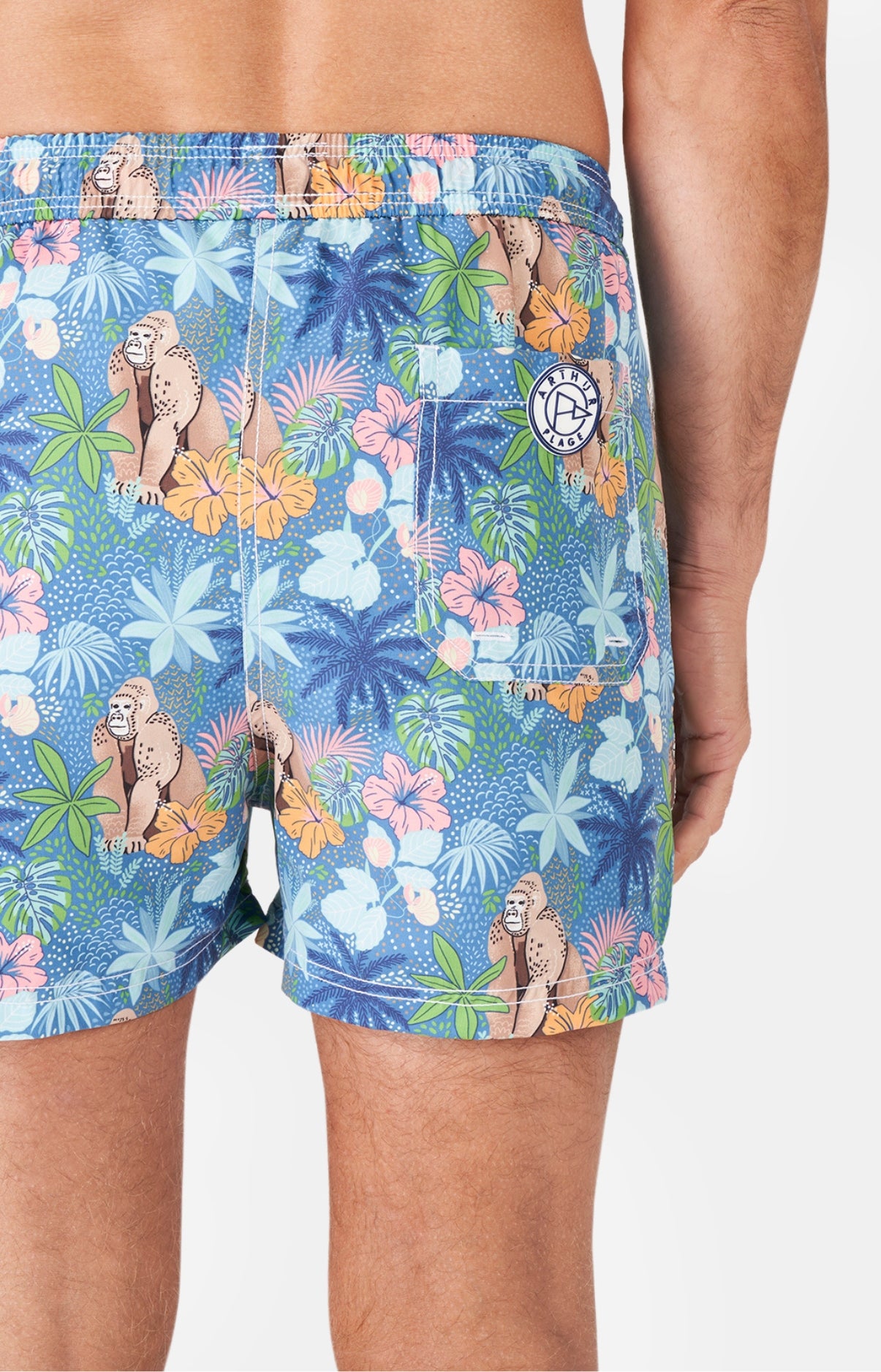 Short de bain Homme Jungle Bleu 12