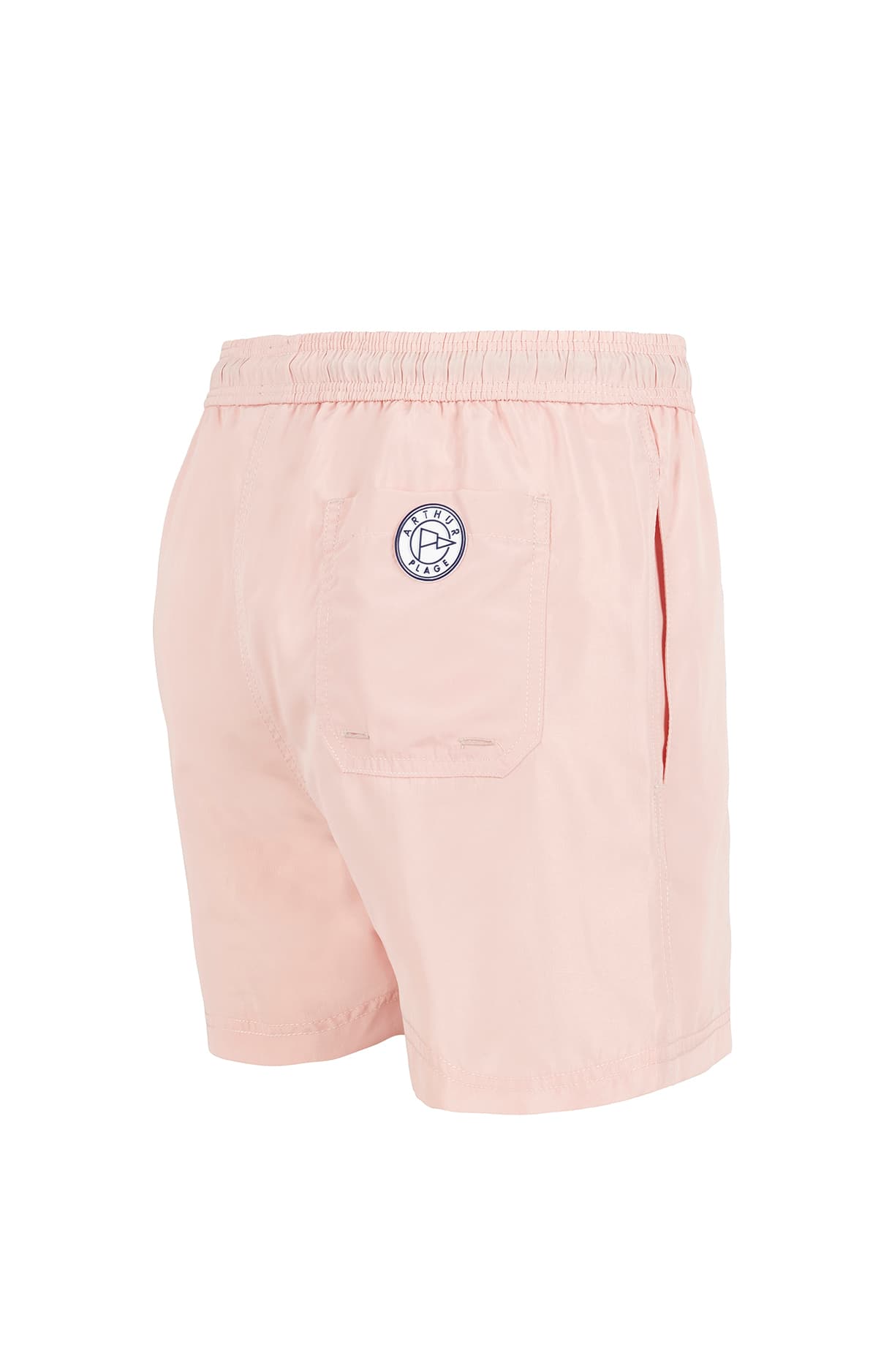 Short de bain Homme uni Rose 7