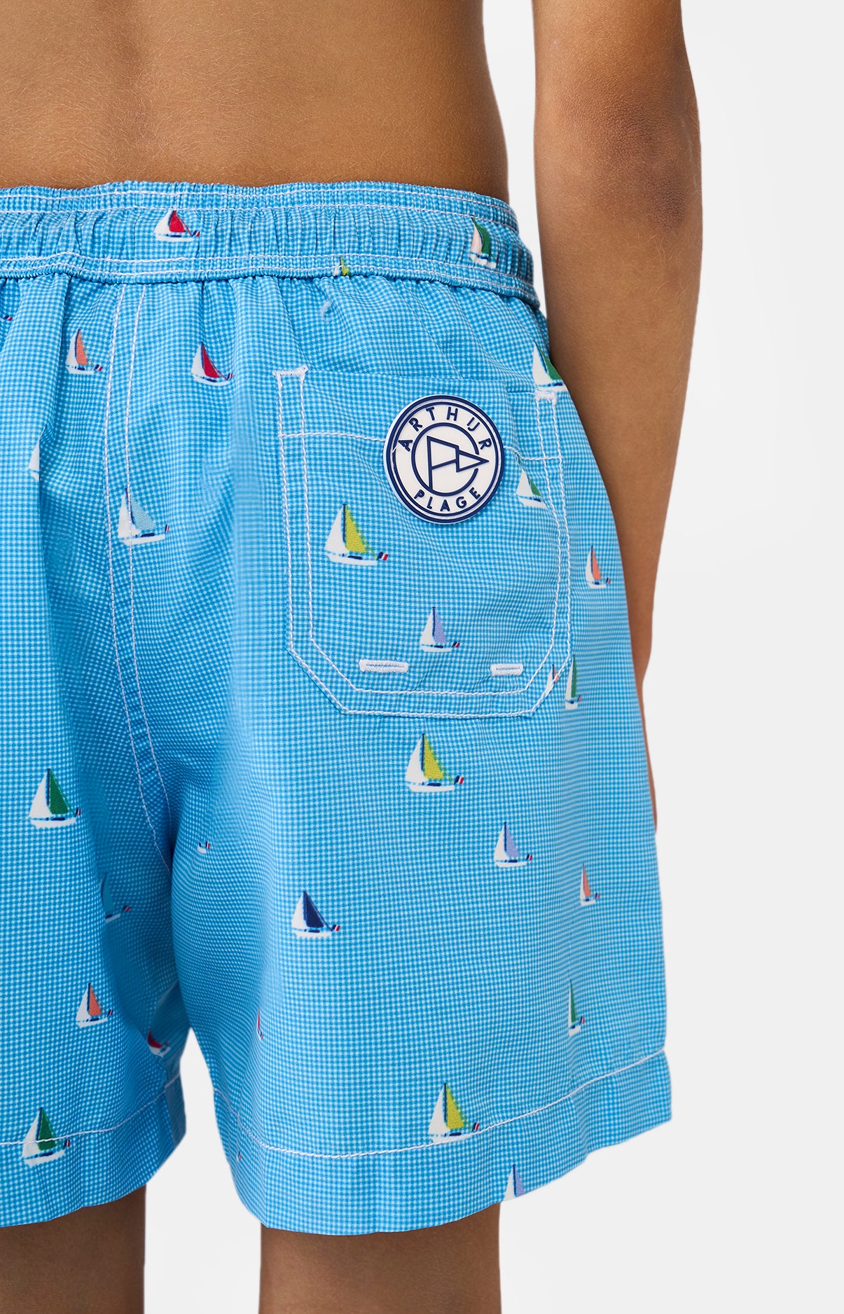 Short de bain Enfant Boat Bleu 7
