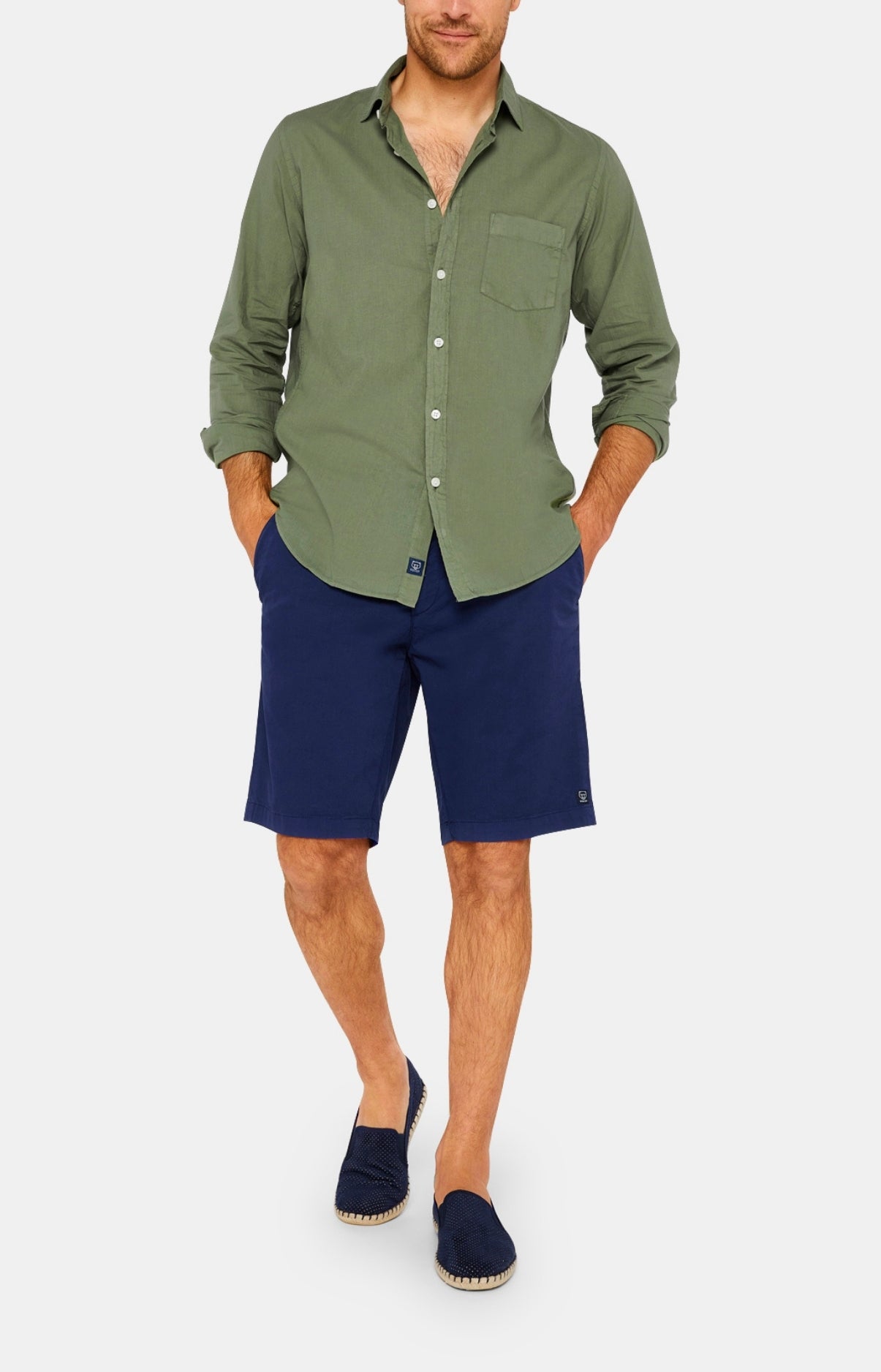 Navy Bermuda Shorts Men's Clothing – Arthur - Main Image