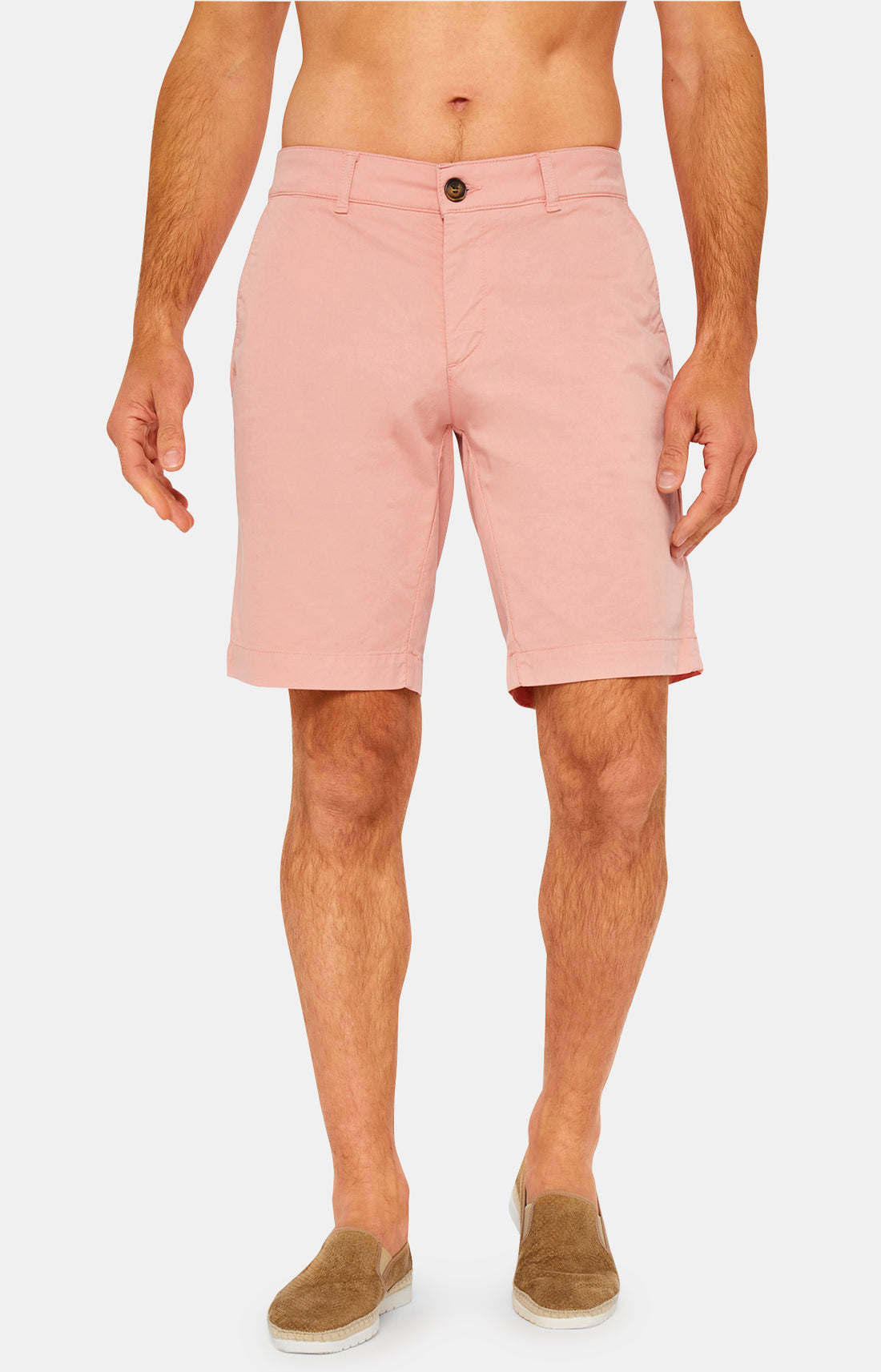Bermuda Homme Coton Rose 1