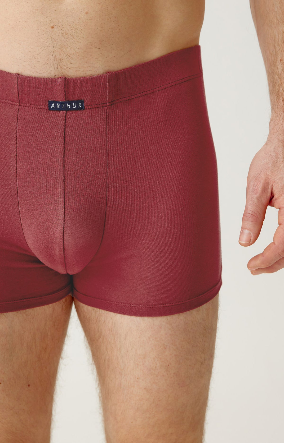 Boxer en modal bob bordeaux homme 1