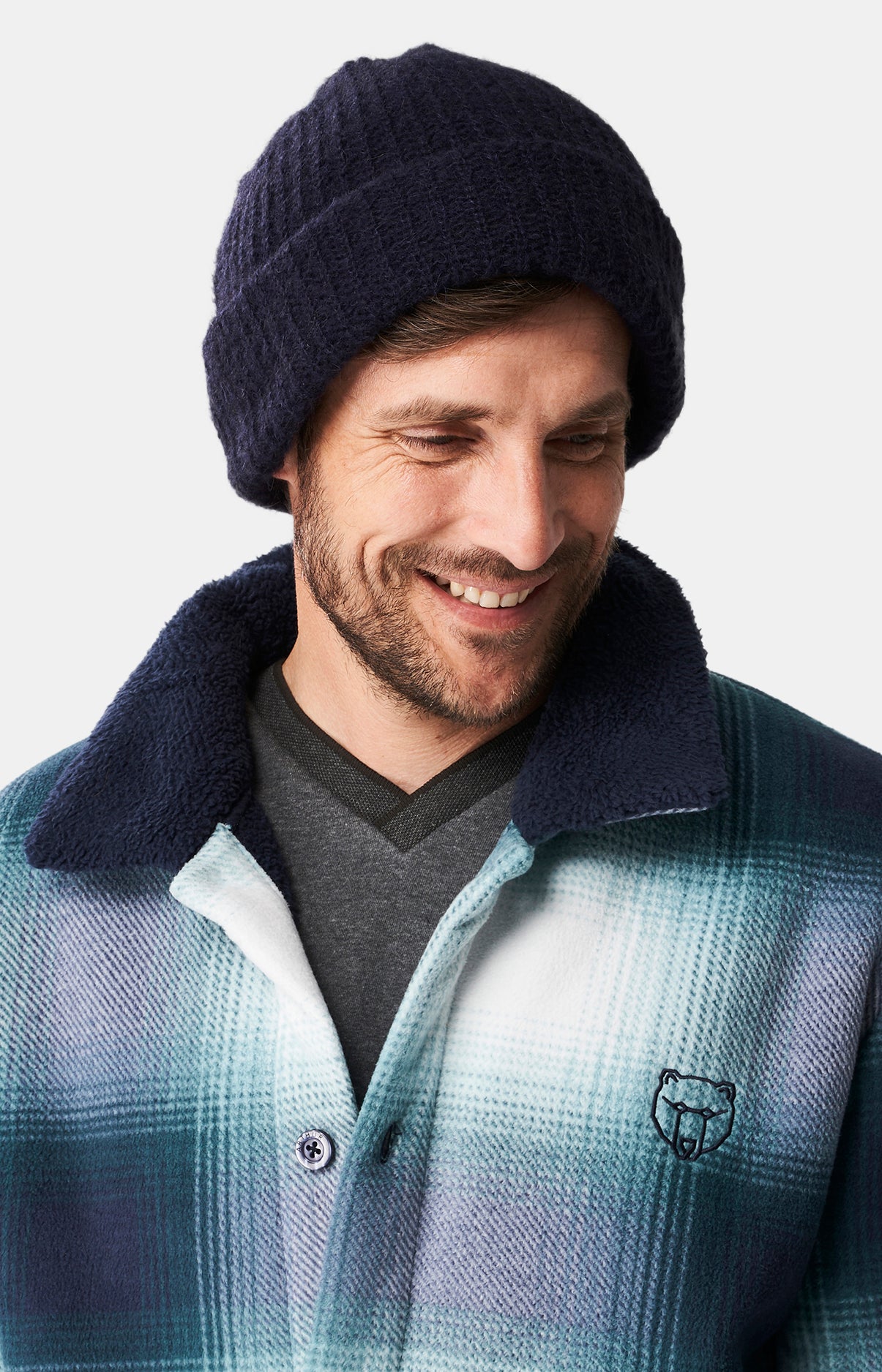Bonnet Accessoire Alpaga Homme Marine 2