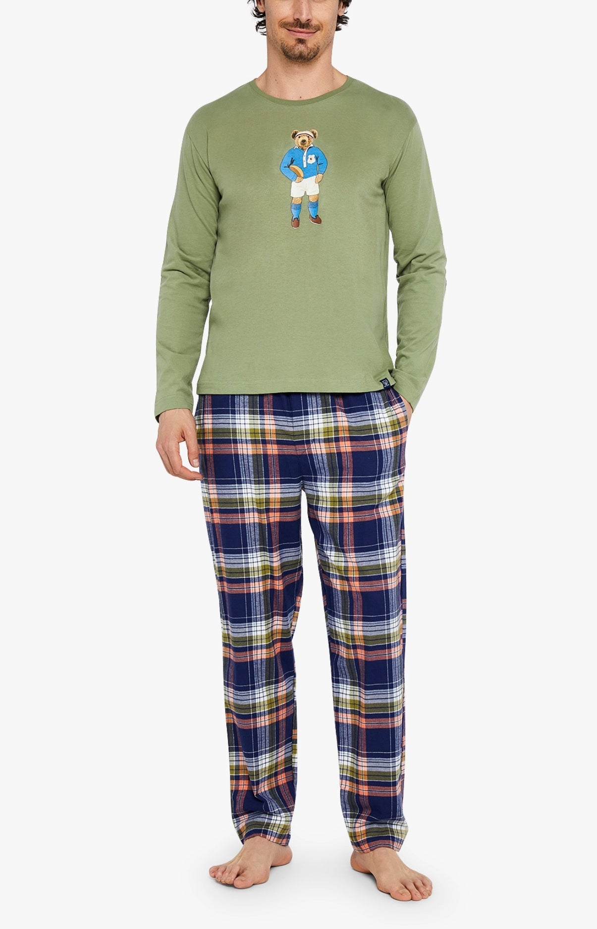 Pyjama long Homme Pilier de la Nuit Marine 1