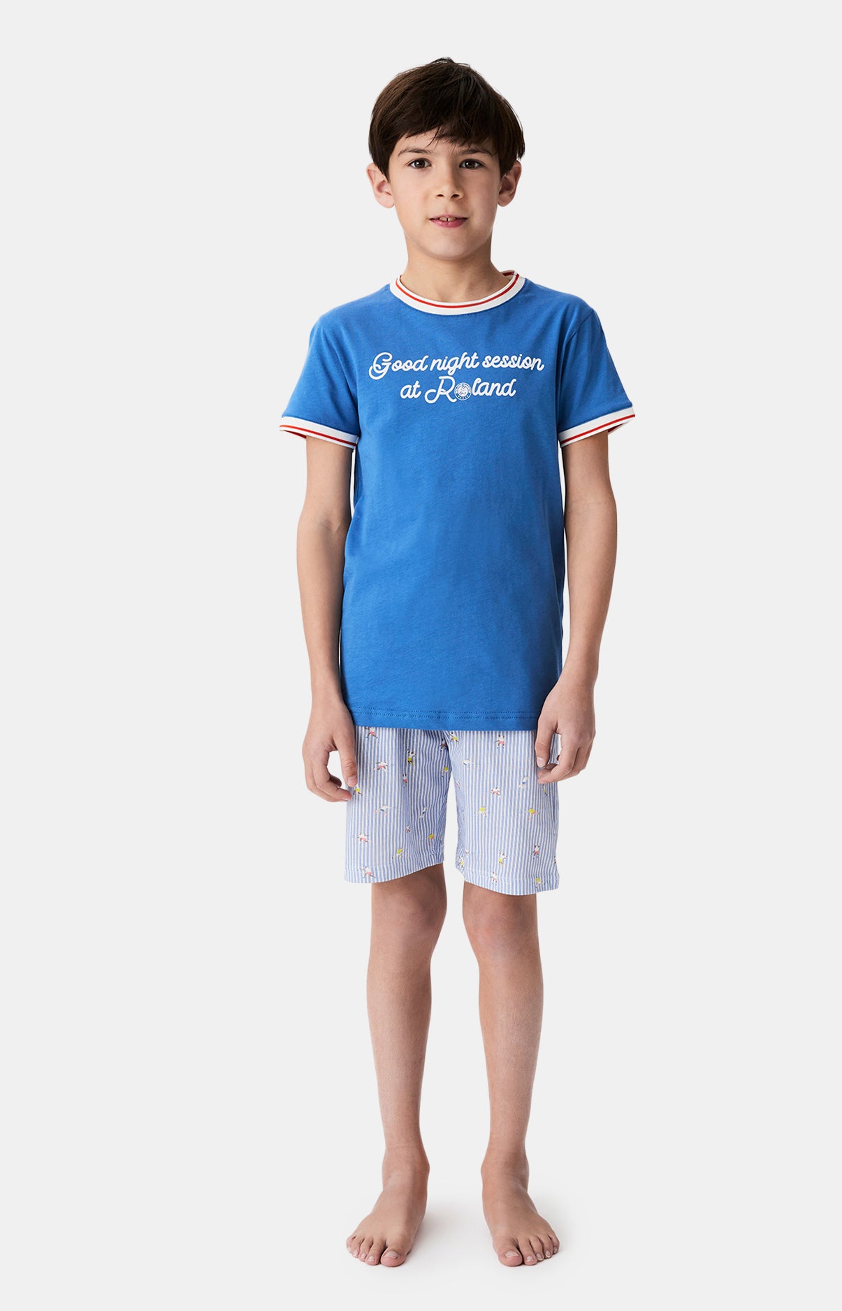 Pyjashort enfant Roland Garros tennis bleu 4