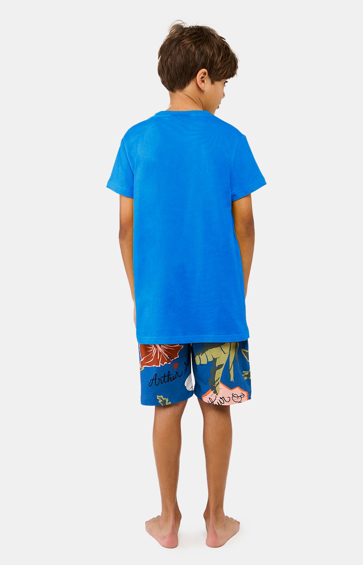 Pyjashort Enfant Arthur Island Bleu et Multicolore 7