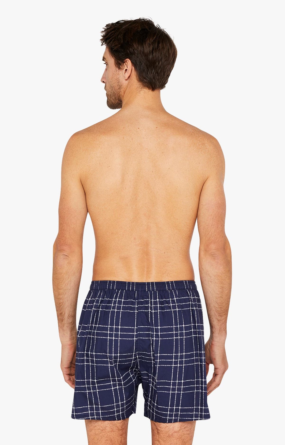 Caleçon classique en popeline de coton Homme Lewis marine 5
