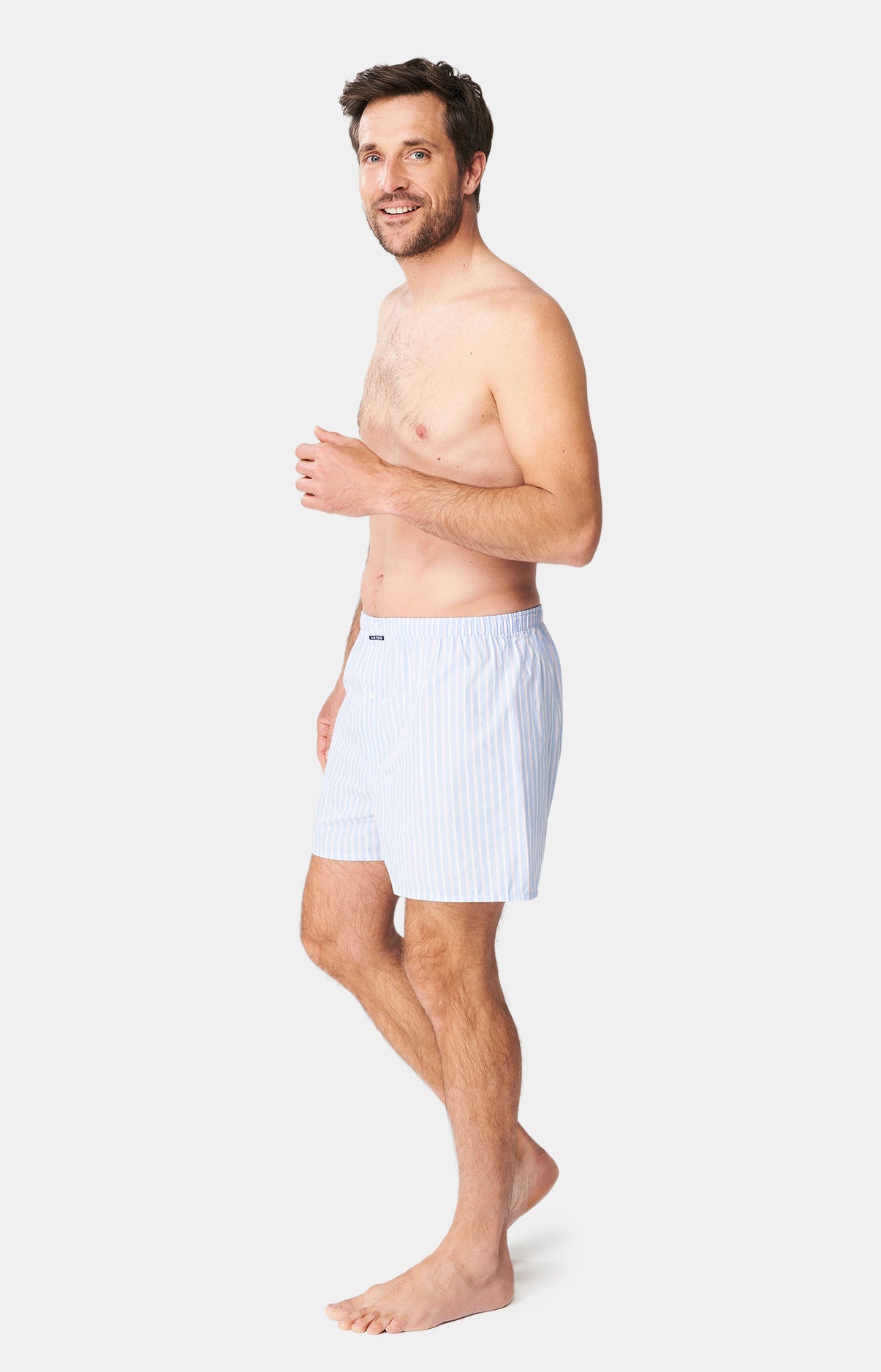 Caleçon classique Homme Douces Rayures Bleu 4