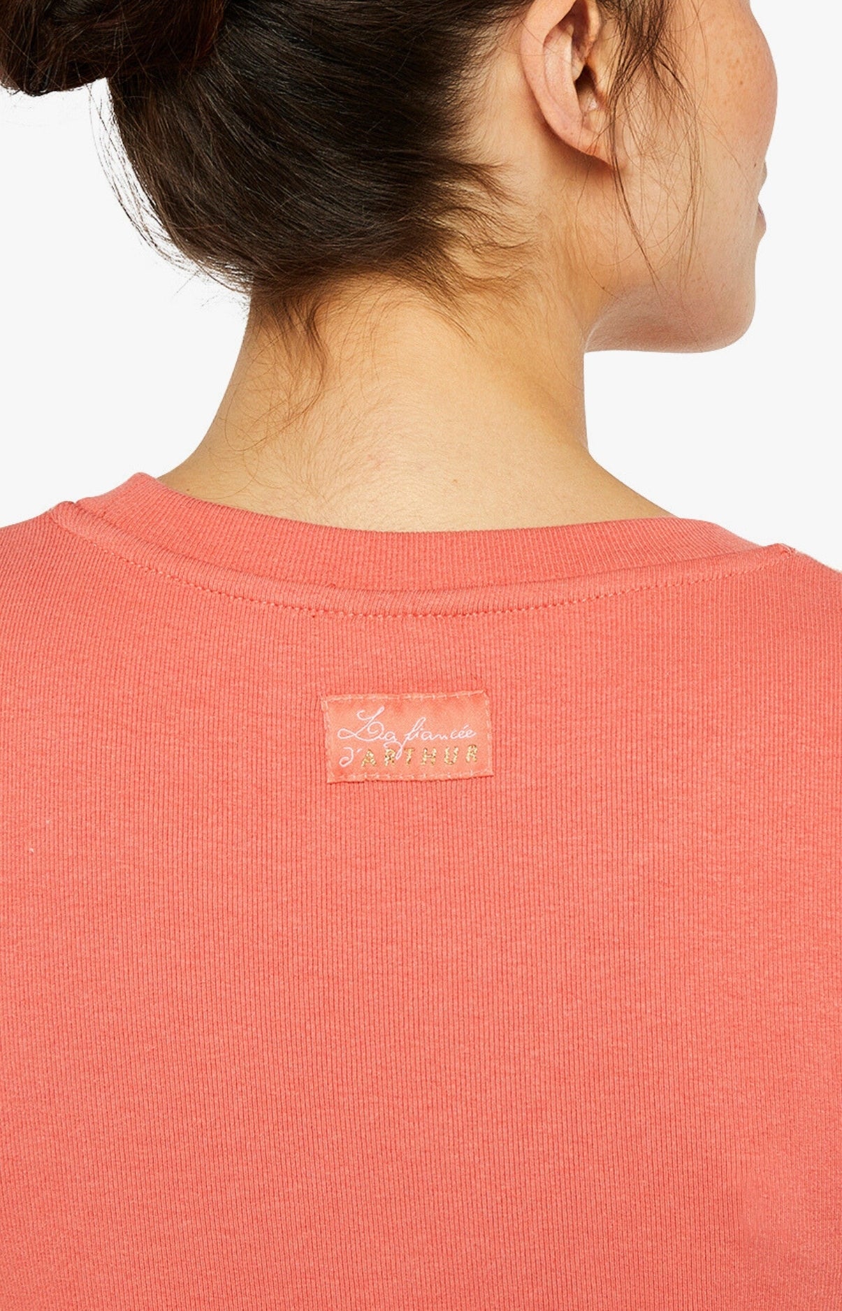 Tee-shirt Femme manches courtes Coton Orange 14