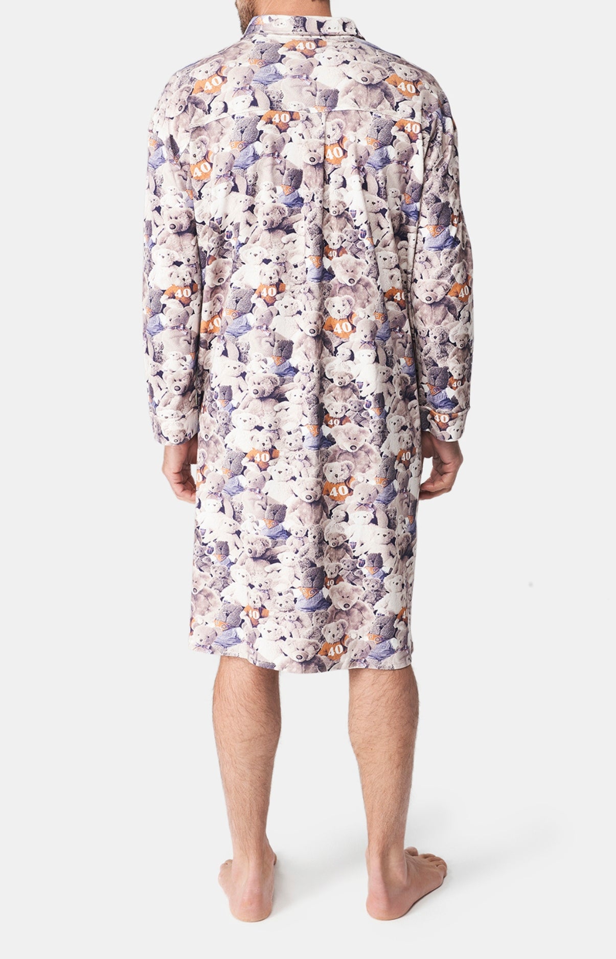 Chemise Grand-Père Teddy 40 ans Beige et Marron 5