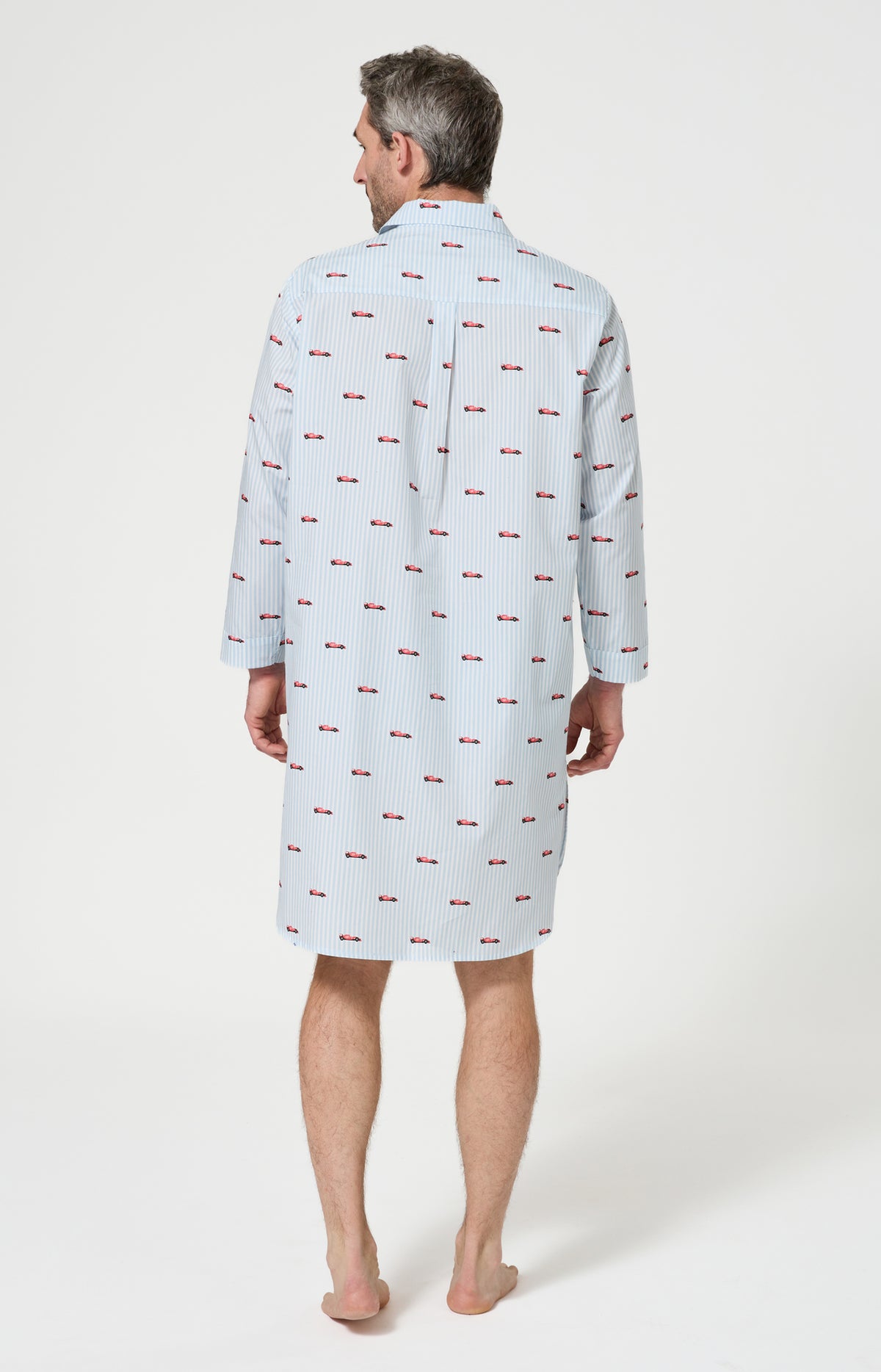 Chemise de nuit Homme Le Grand Prix du Sommeil Manches longues Imprimé voiture formule 1 5