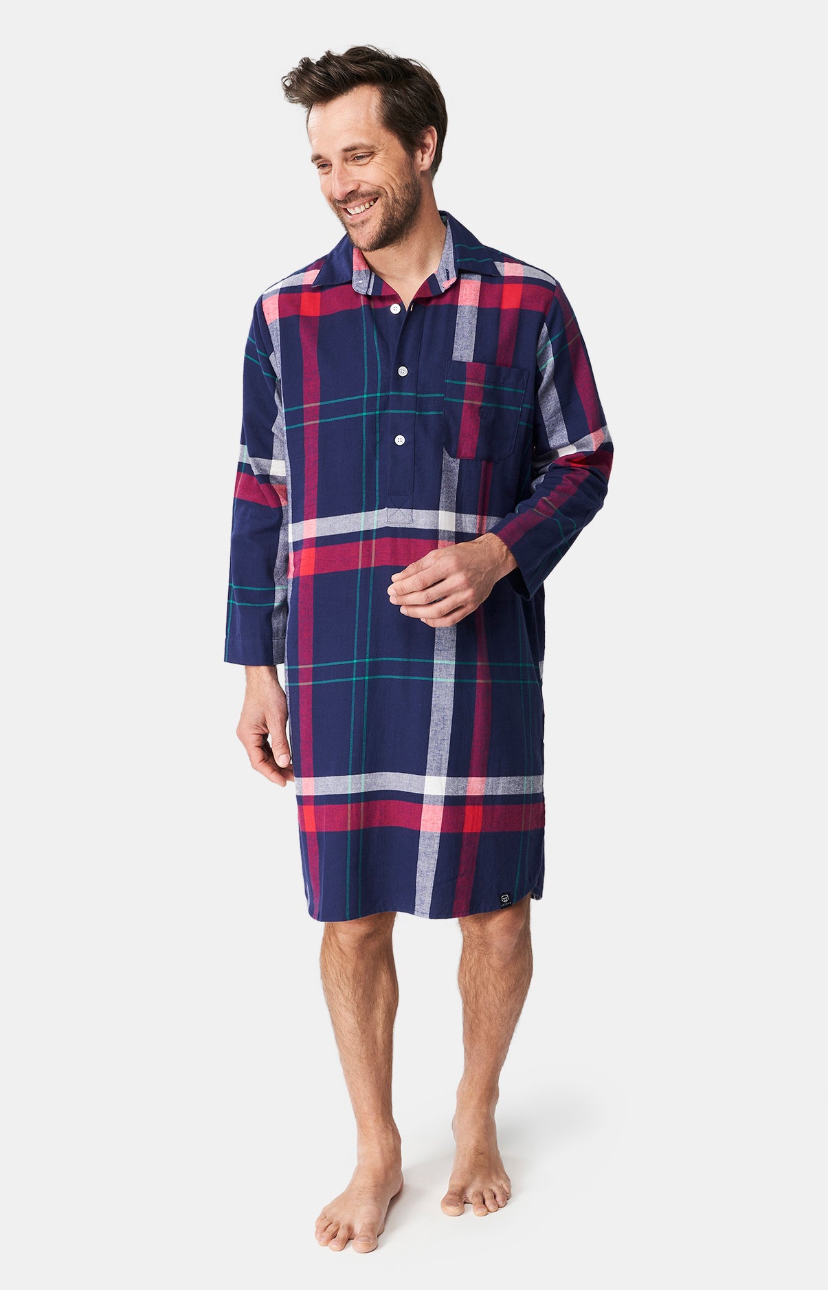 Sale Chemise Chemise De Nuit Grand Pere Ancienne Grandfather Dolce Vita Nightshirt Men's Nightshirt – Arthur