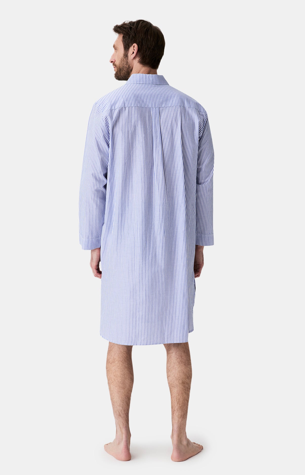 Chemise grand-père rayures Homme 6
