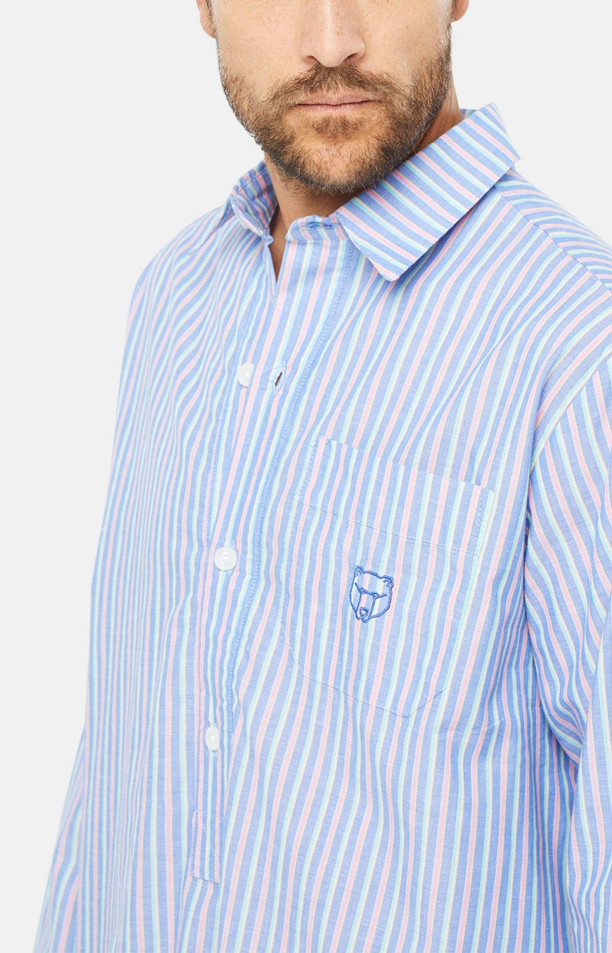 Chemise Grand-Père Homme Riverside Multicolore 2