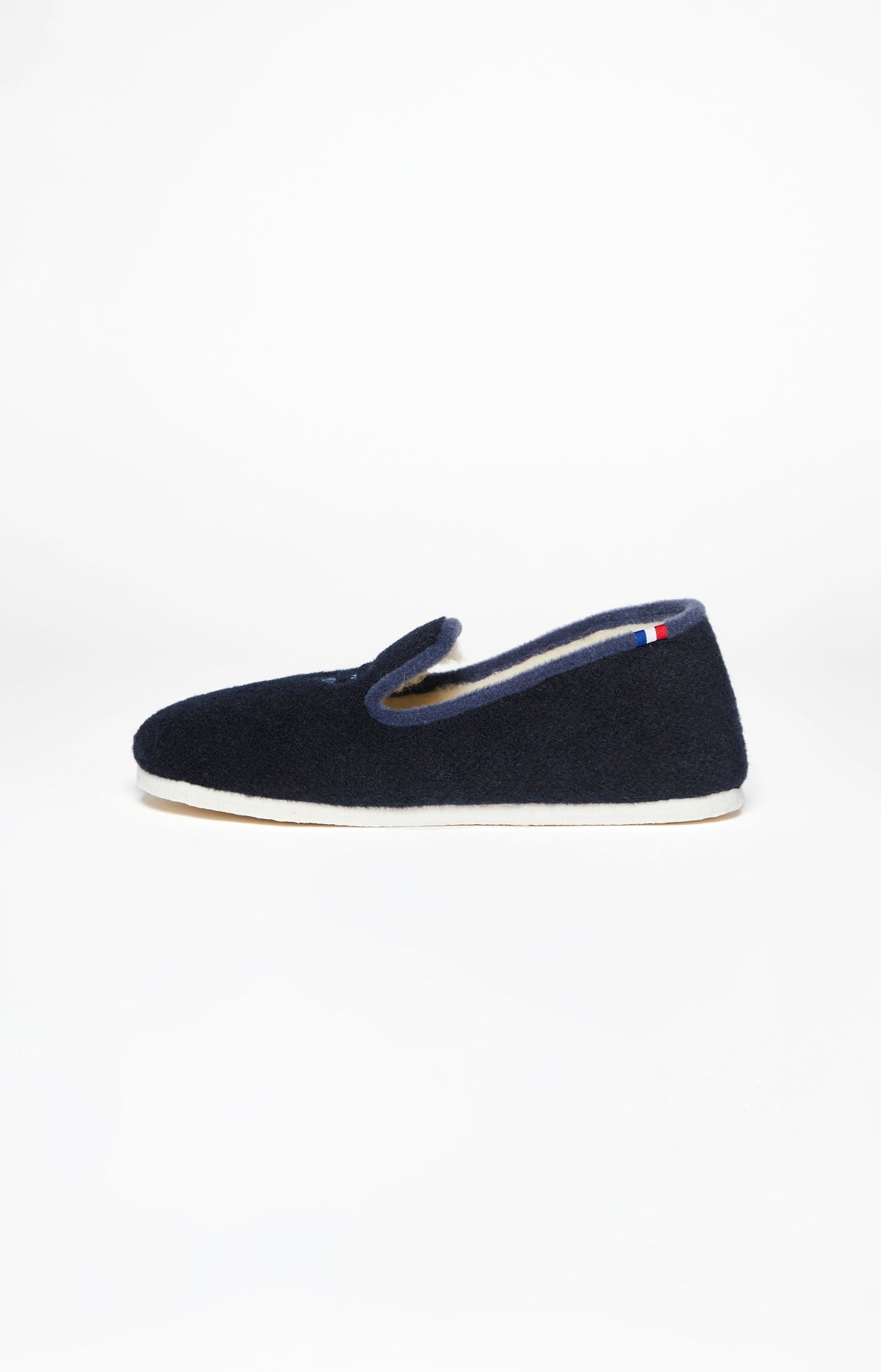 Charentaises Homme Laine Marine 4