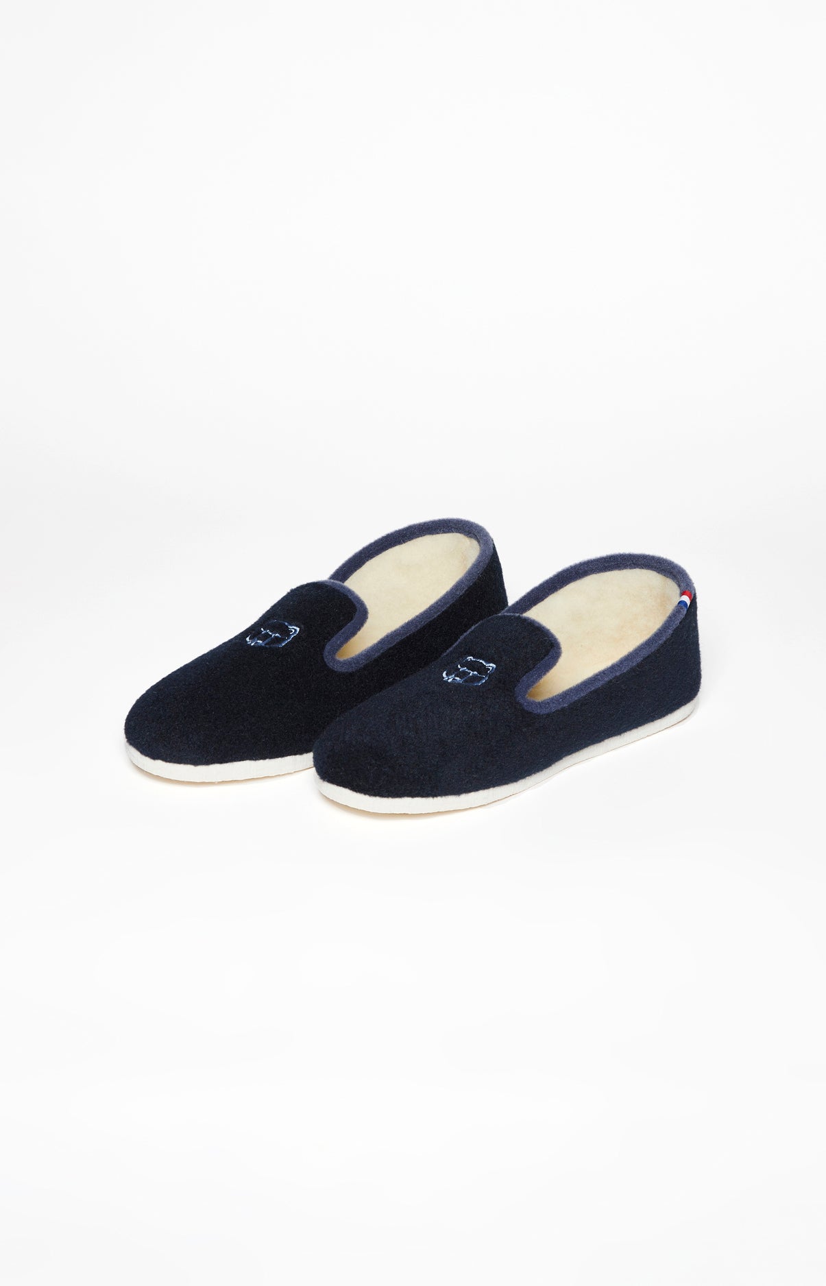 Charentaises Homme Laine Marine 3