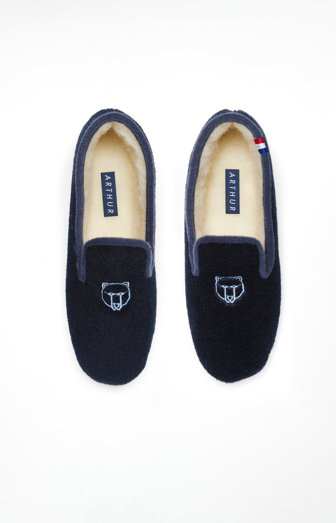 Charentaises Homme Laine Marine 5