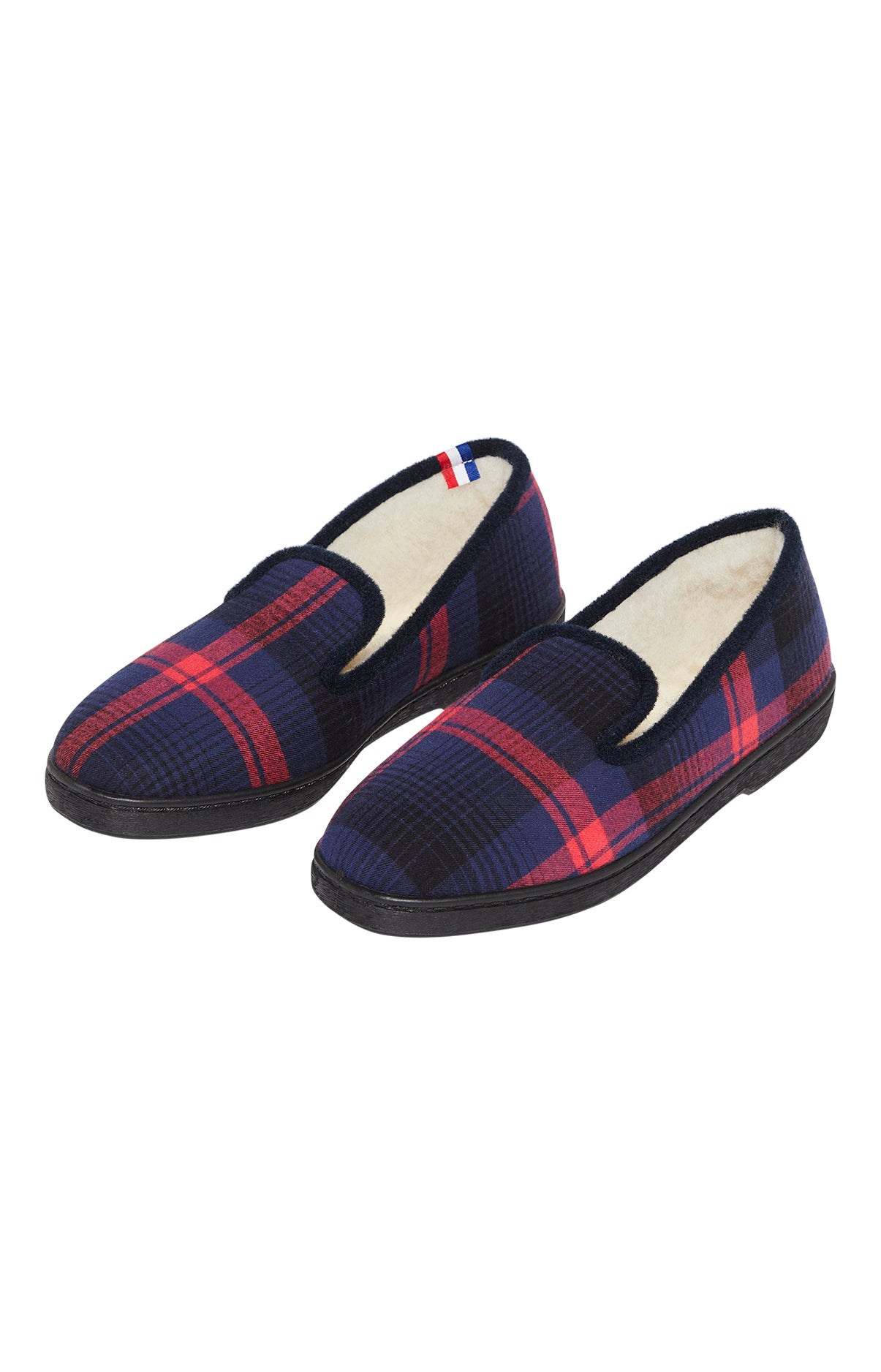 Charentaises Homme Carreaux Yale Marine 1