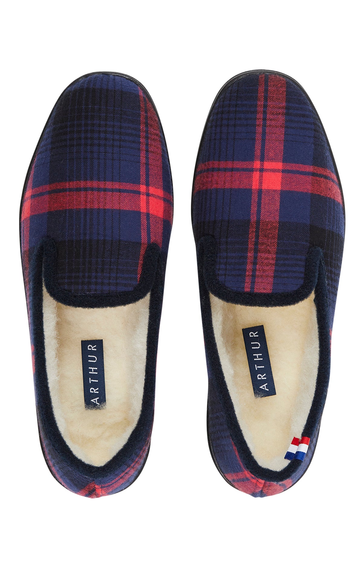 Charentaises Homme Carreaux Yale Marine 2