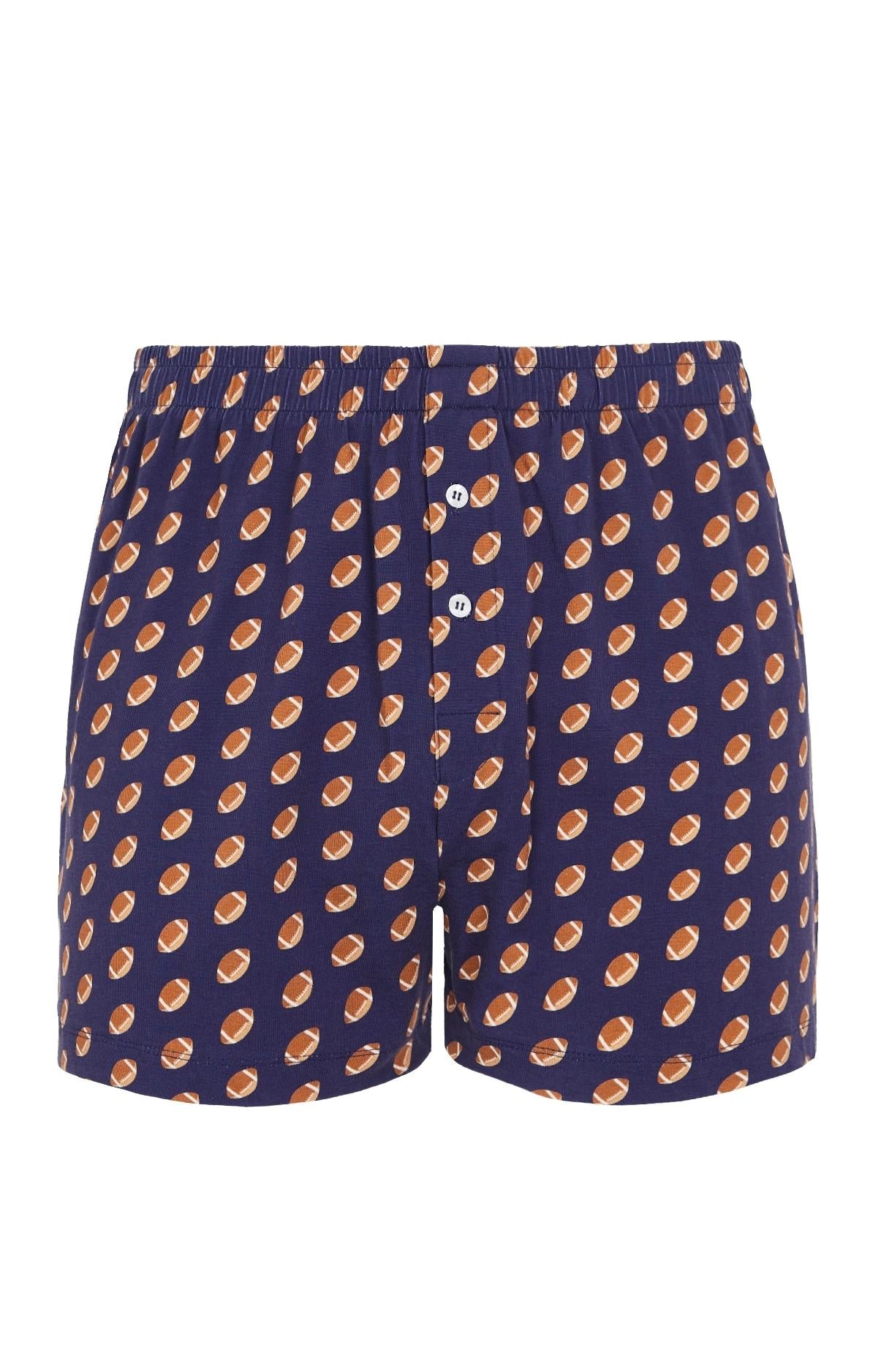 Caleçon de Nuit Homme Rugby Marine 3