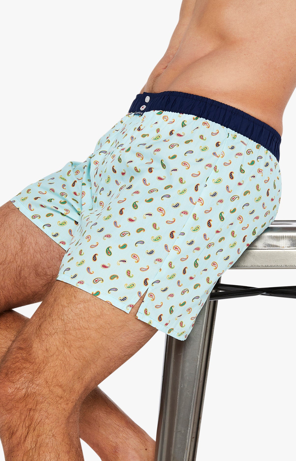 Caleçon avec suspensoir Homme Le Club n°1076 Bleu 5