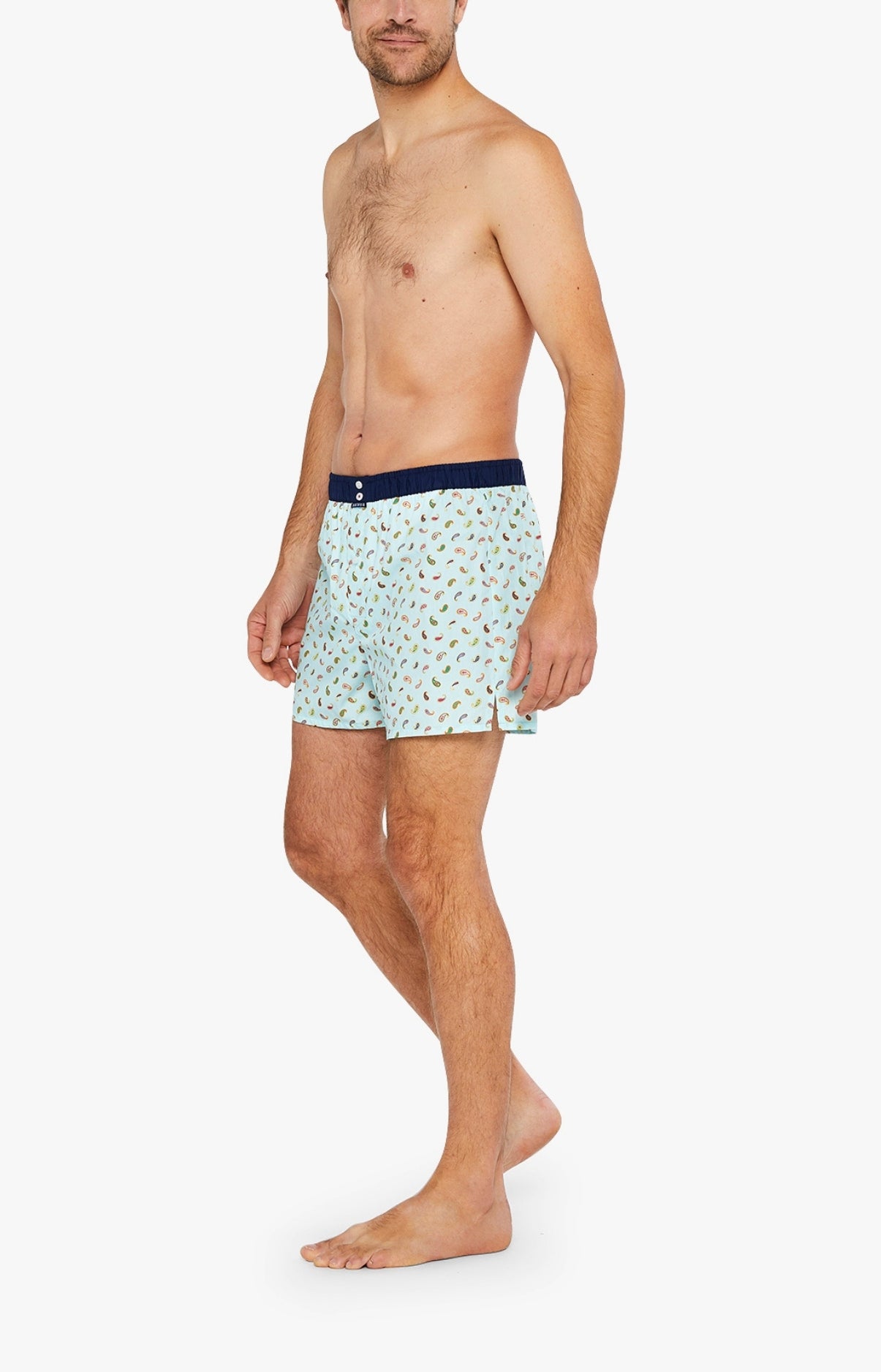 Caleçon avec suspensoir Homme Le Club n°1076 Bleu 4