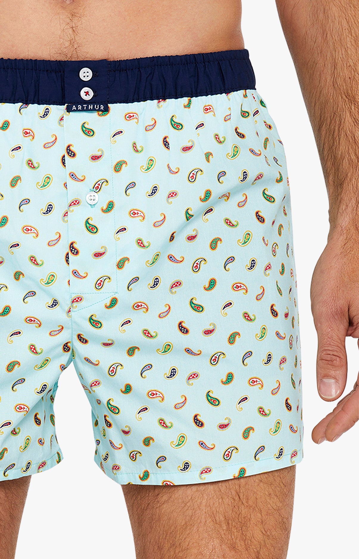 Caleçon avec suspensoir Homme Le Club n°1076 Bleu 2