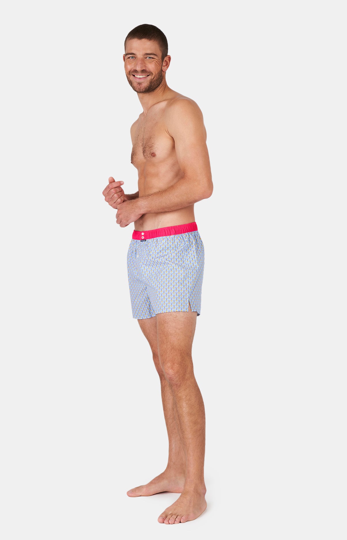 Caleçon avec suspensoir Homme Le Club n°1096 Bleu 4