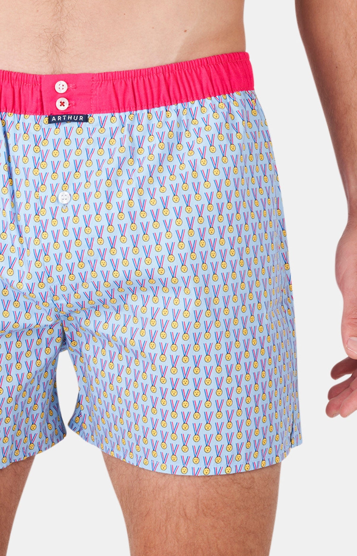 Caleçon avec suspensoir Homme Le Club n°1096 Bleu 2