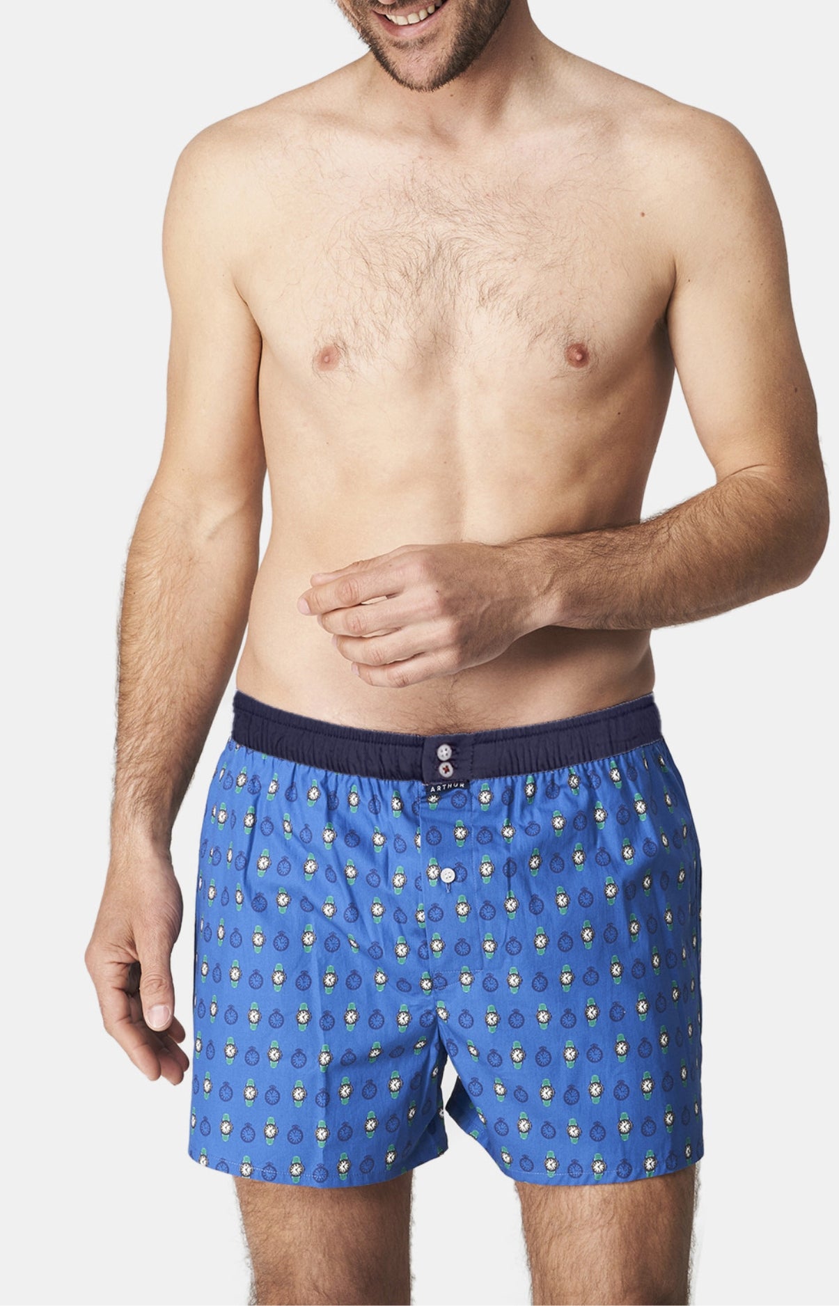 Caleçon avec suspensoir Homme Le Club n°1116 Bleu 1