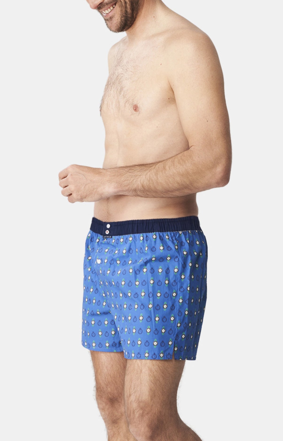Caleçon avec suspensoir Homme Le Club n°1116 Bleu 4