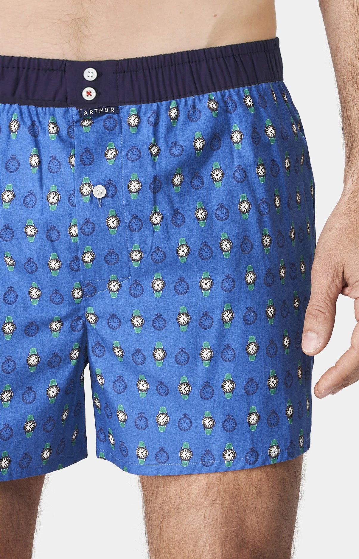 Caleçon avec suspensoir Homme Le Club n°1116 Bleu 2
