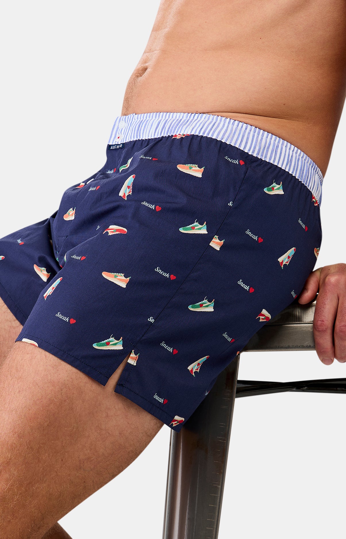 Caleçon avec suspensoir Homme n°1147 Marine 4