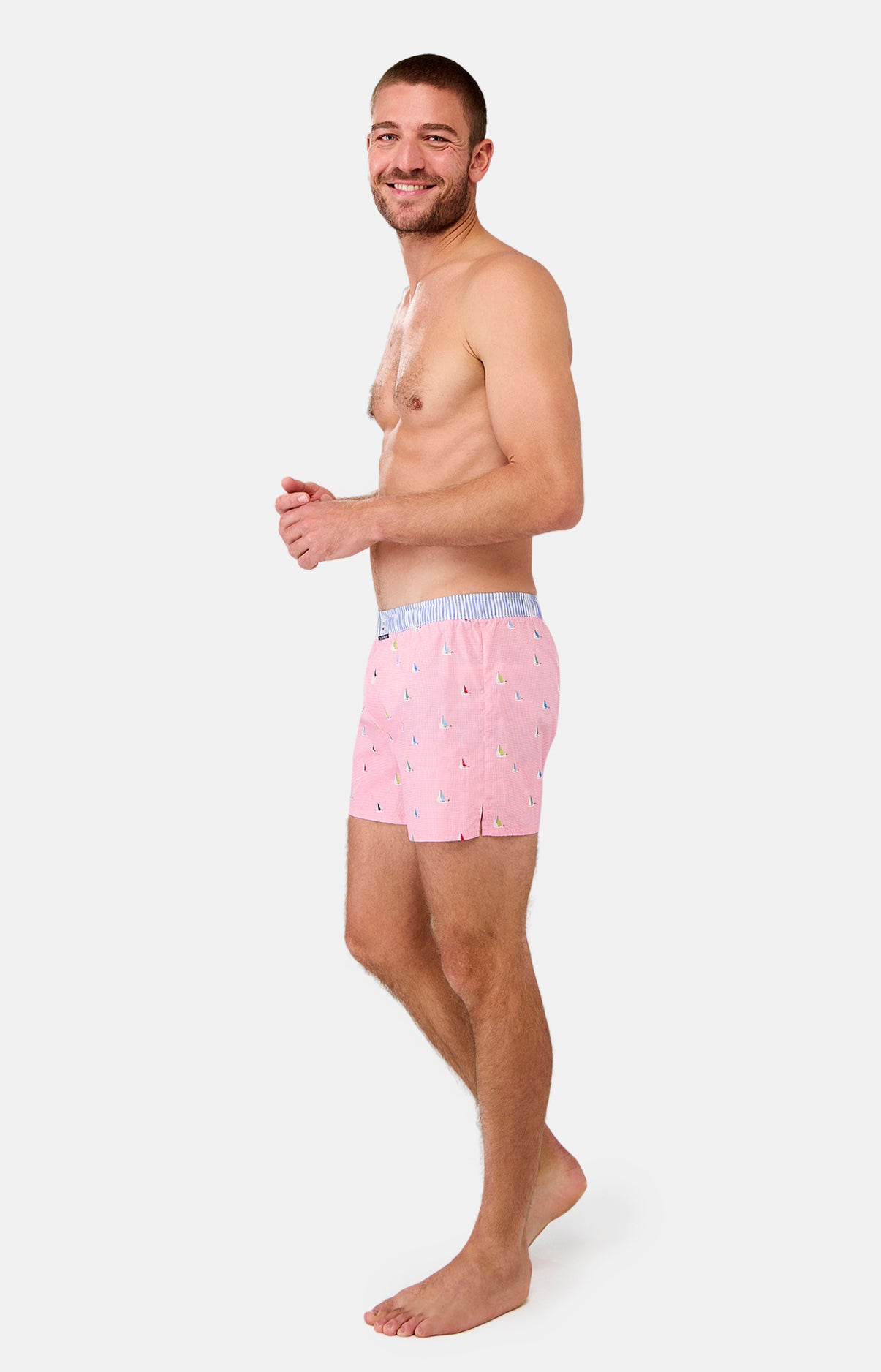 Caleçon avec suspensoir Homme n°1172 Rose 5