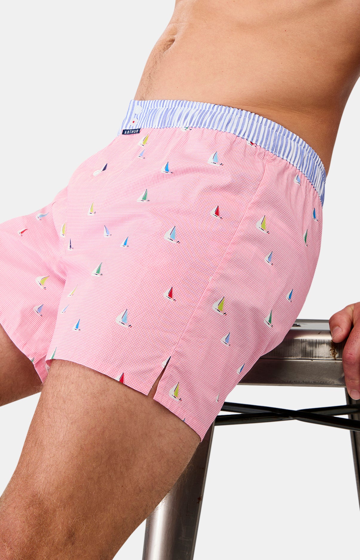 Caleçon avec suspensoir Homme n°1172 Rose 6