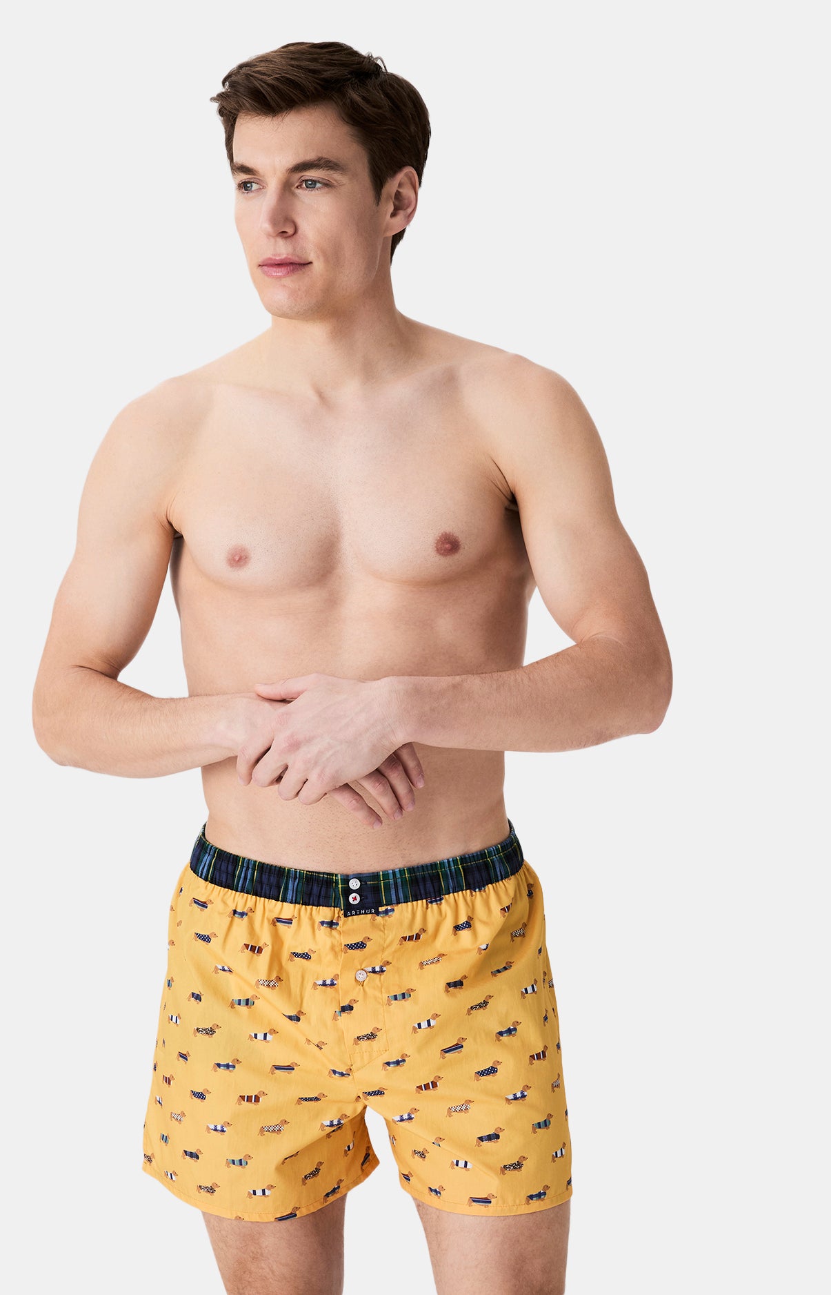 Caleçons avec suspensoir Le Club n°1196 JAUNE 1