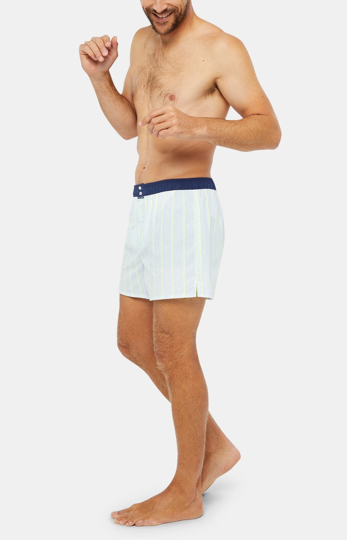 Caleçon avec suspensoir Homme Le Club n°1030 Bleu 4