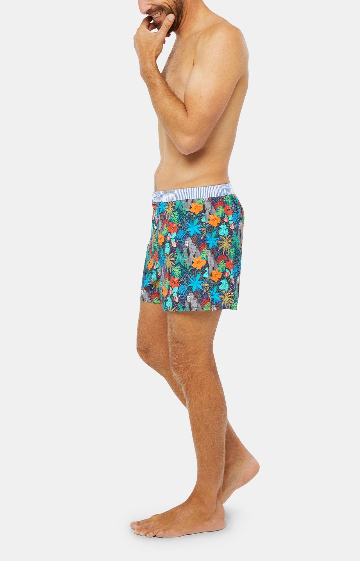Caleçon avec suspensoir Homme Le Club n°1047 Marine 4
