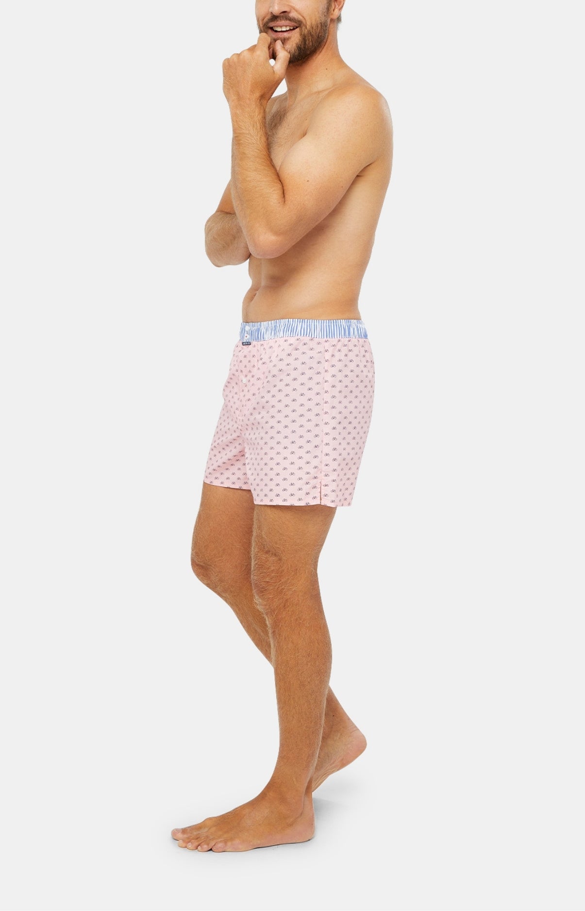 Caleçon avec suspensoir Homme Le Club n°1051 Rose 4