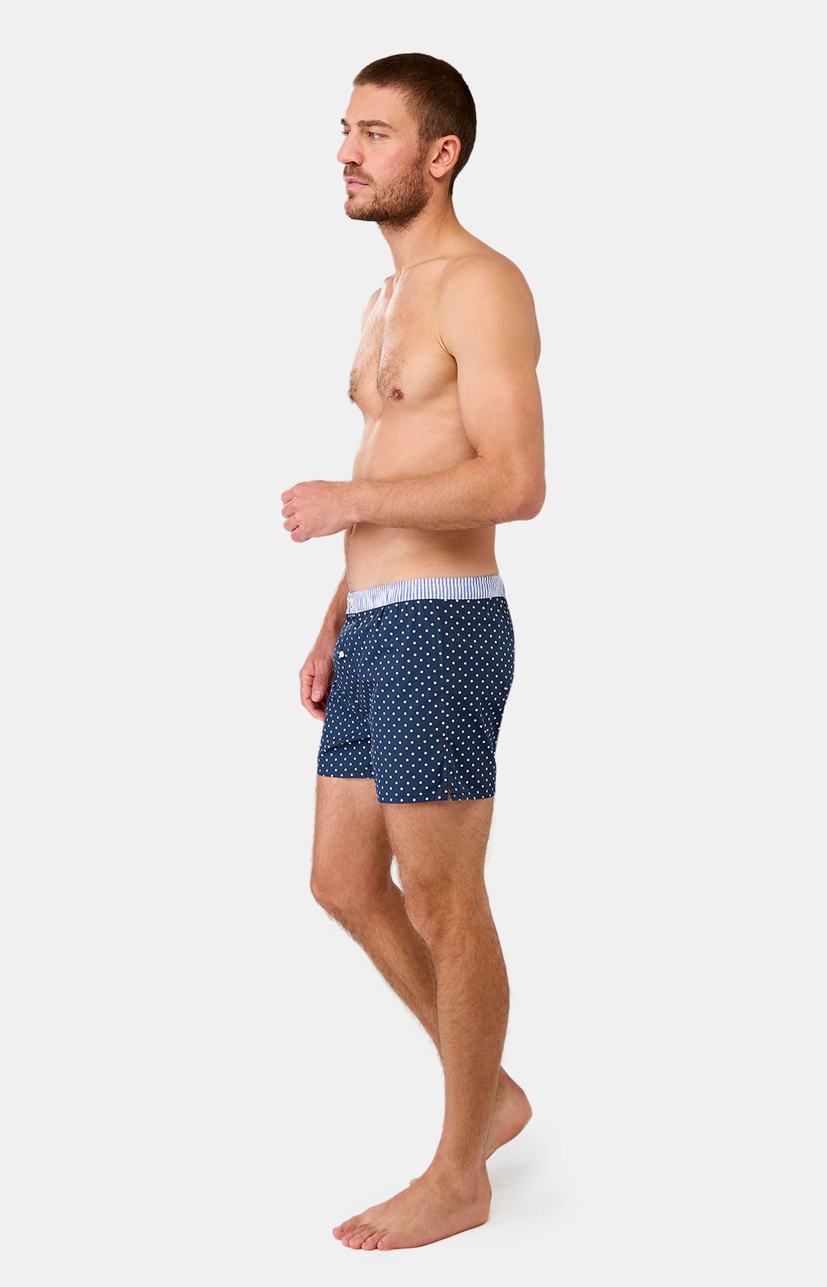 Caleçon avec suspensoir Homme Le Club n°002 Marine 4