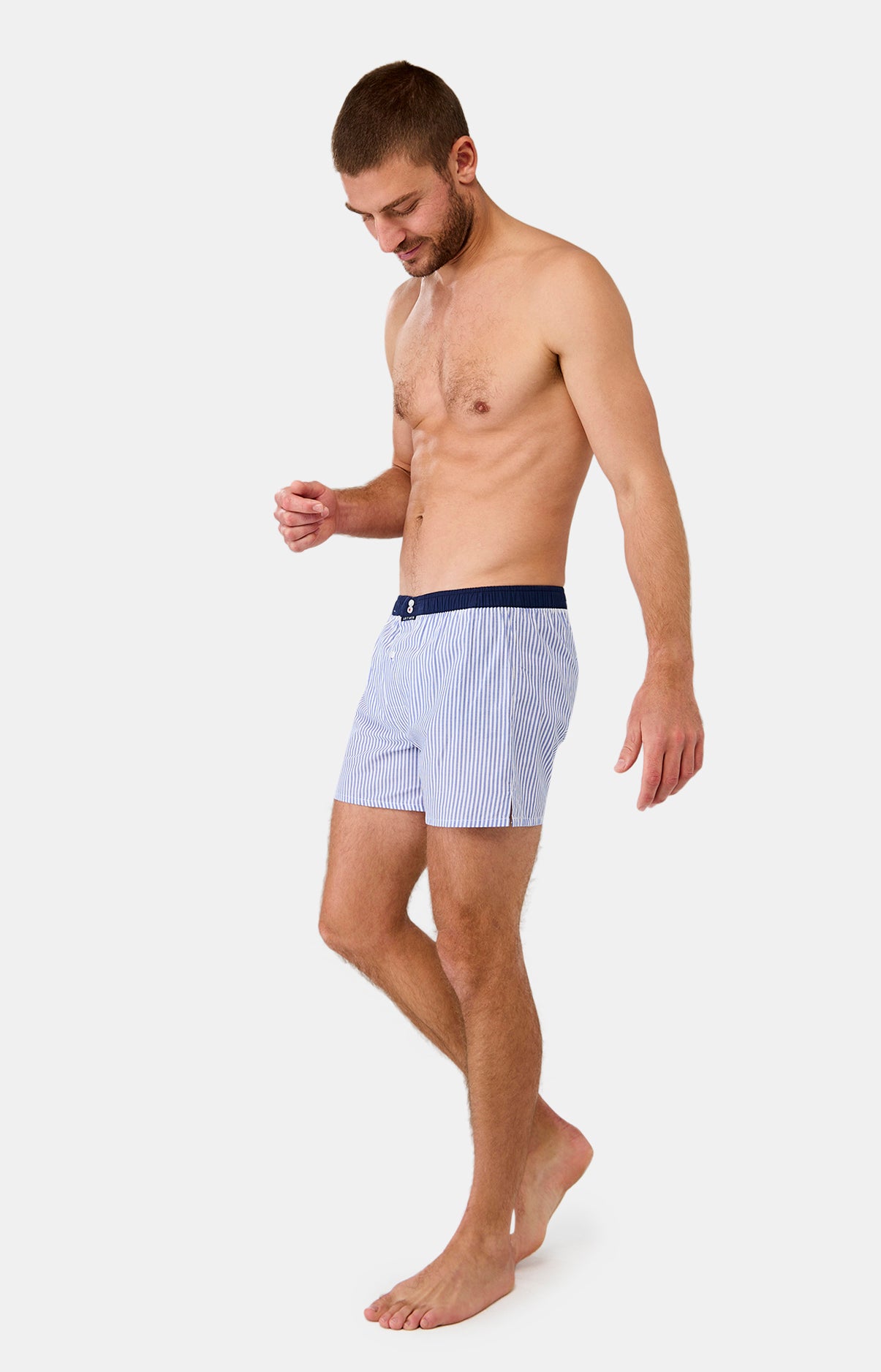Caleçon avec suspensoir Homme Le Club n°004 Bleu 5