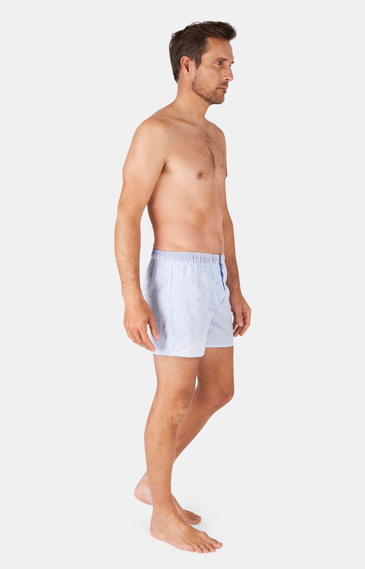 Caleçon avec suspensoir Homme Le Club n°006 Bleu 4