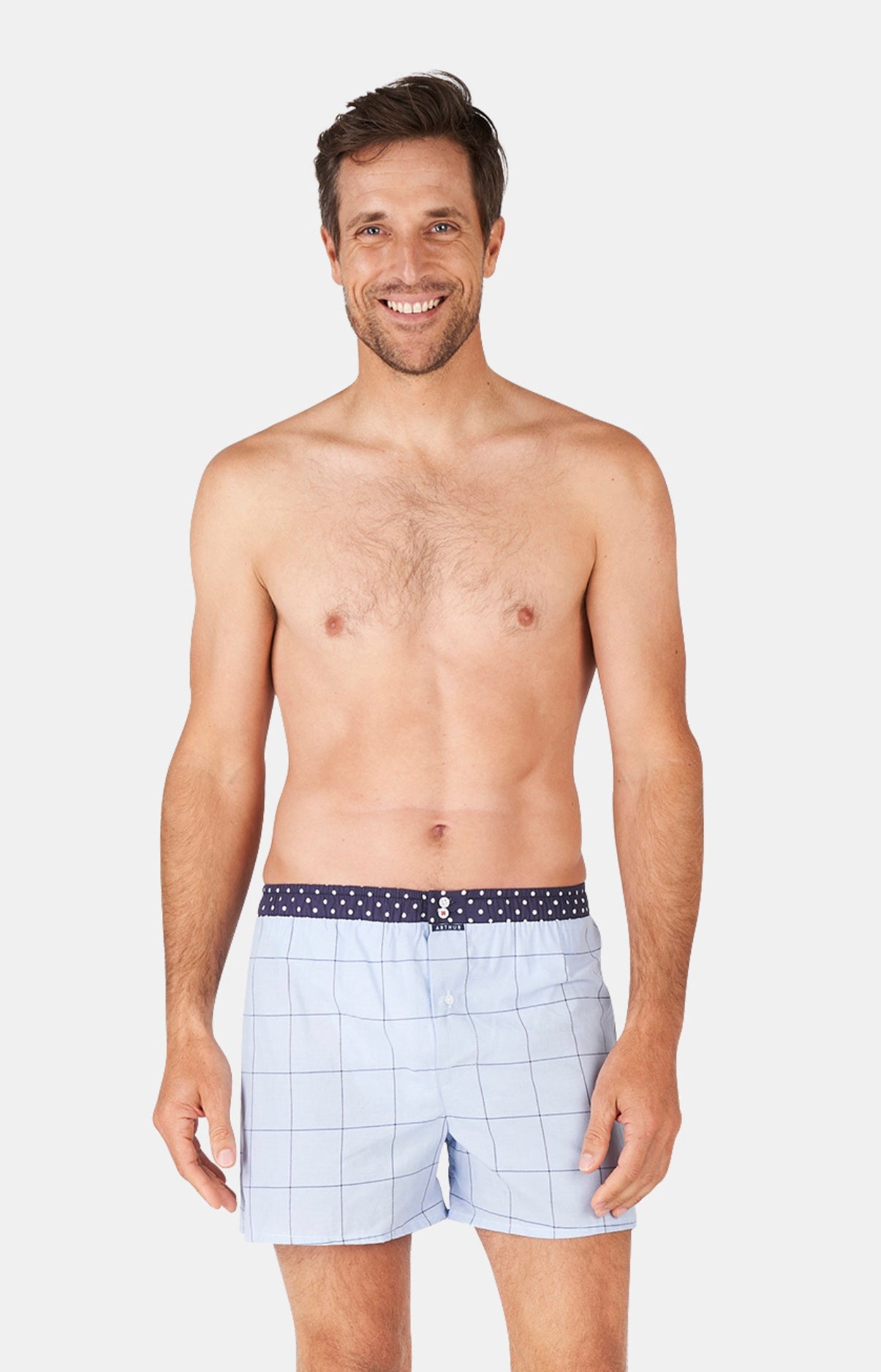 Caleçon à suspensoir Homme Bleu 1