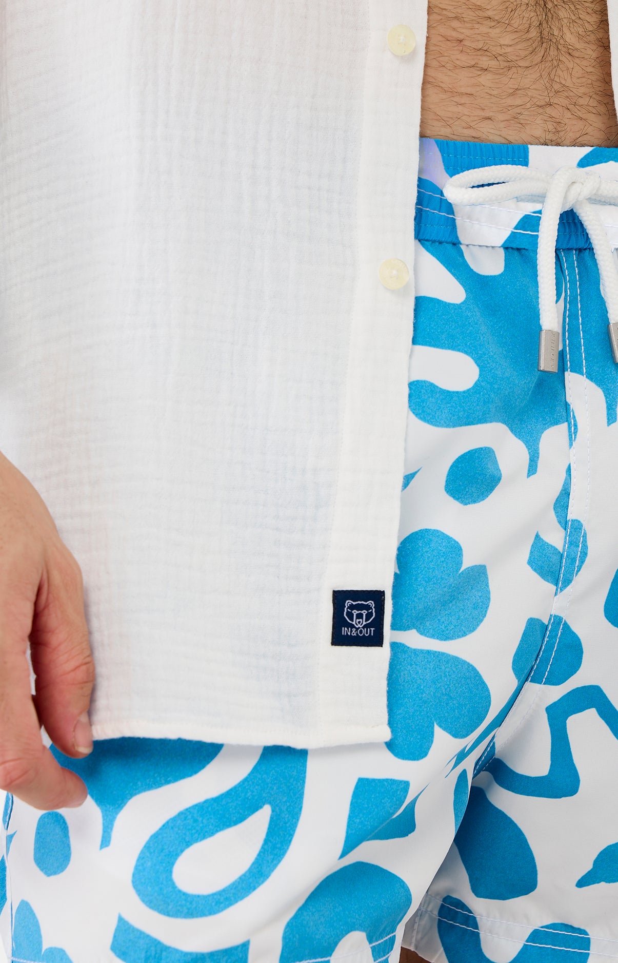 Chemise Homme Gaze de coton Blanc 7