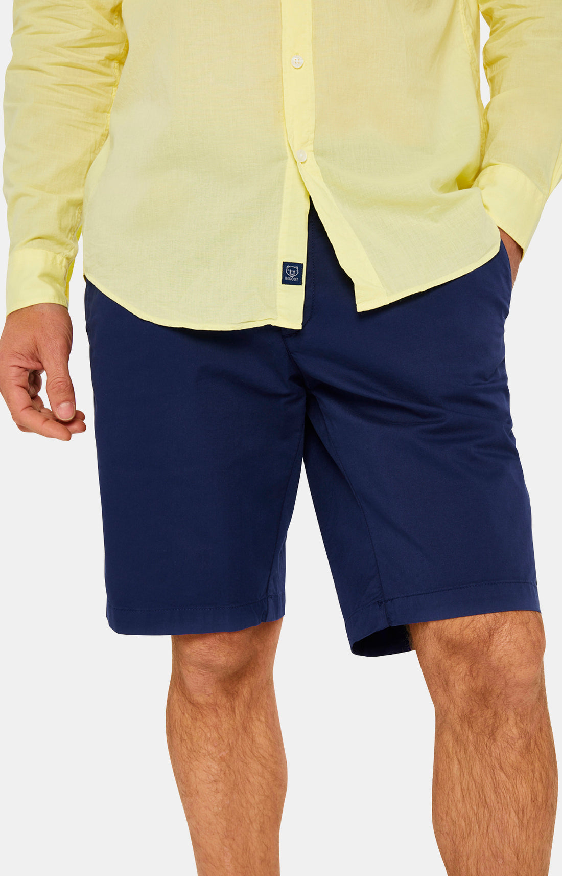 Chemise Homme manches longues Voile de coton Blanc et Ivoire 13